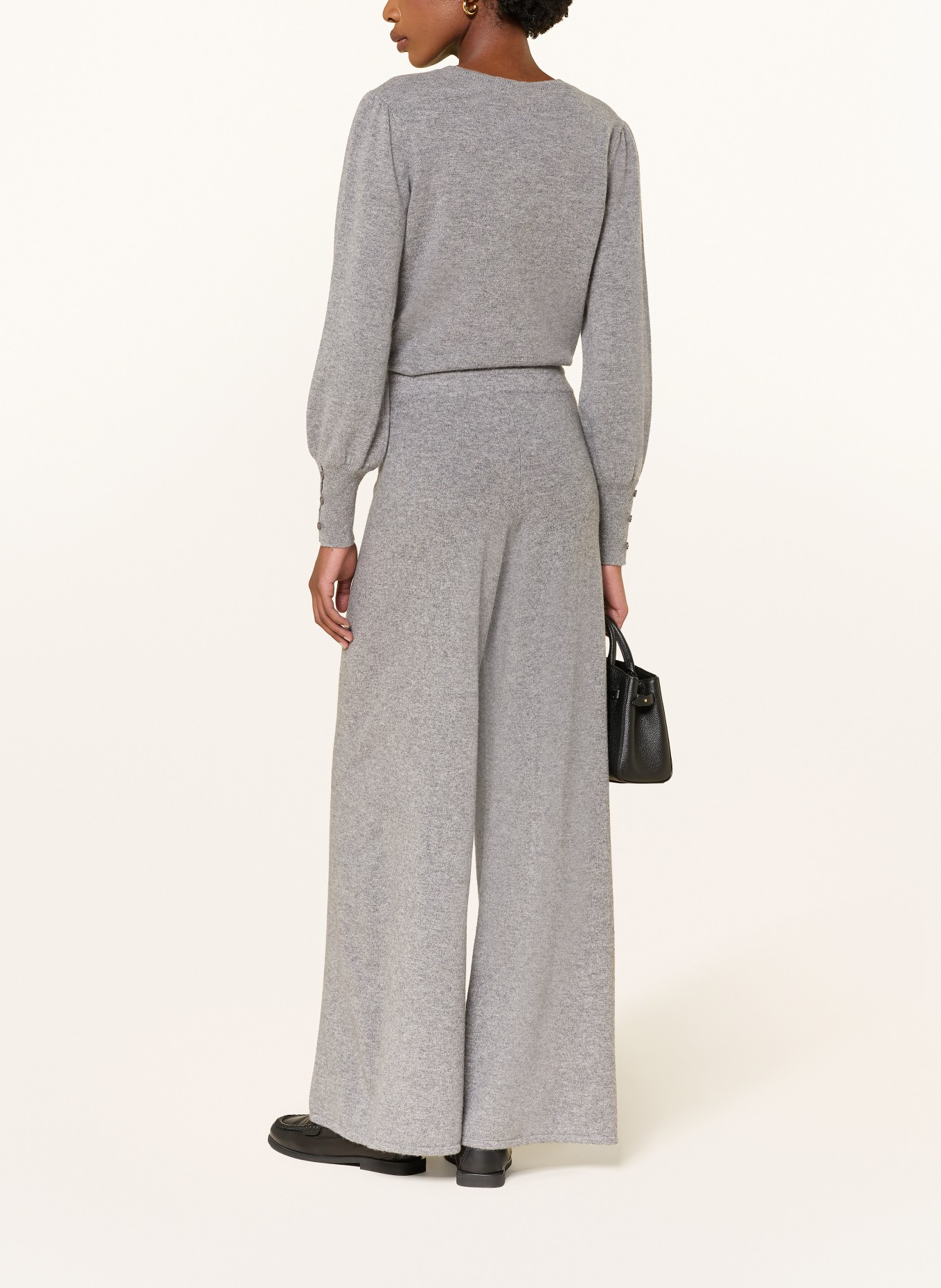 lilienfels Strickhose mit Cashmere: GRAU