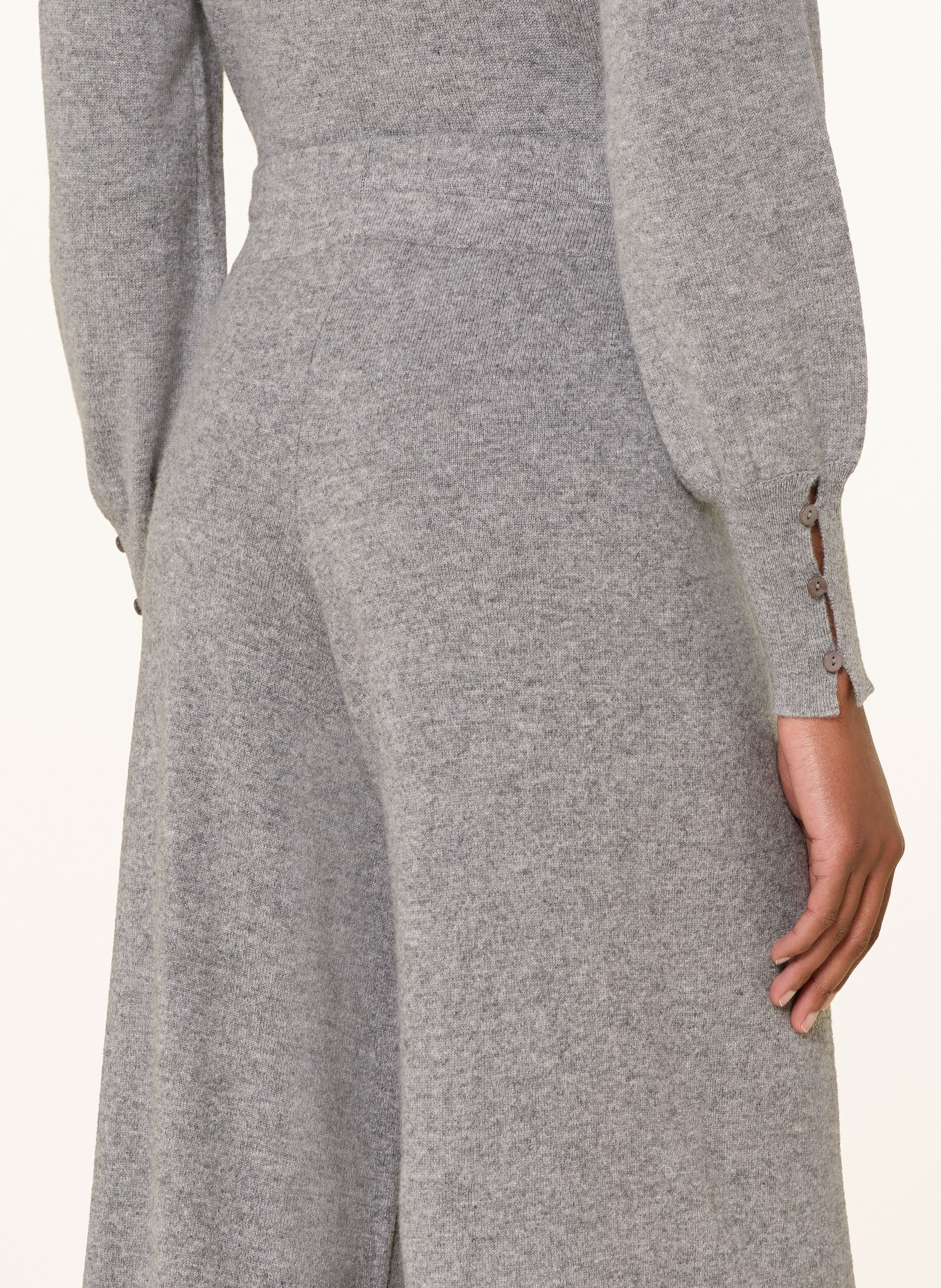 lilienfels Strickhose mit Cashmere: GRAU