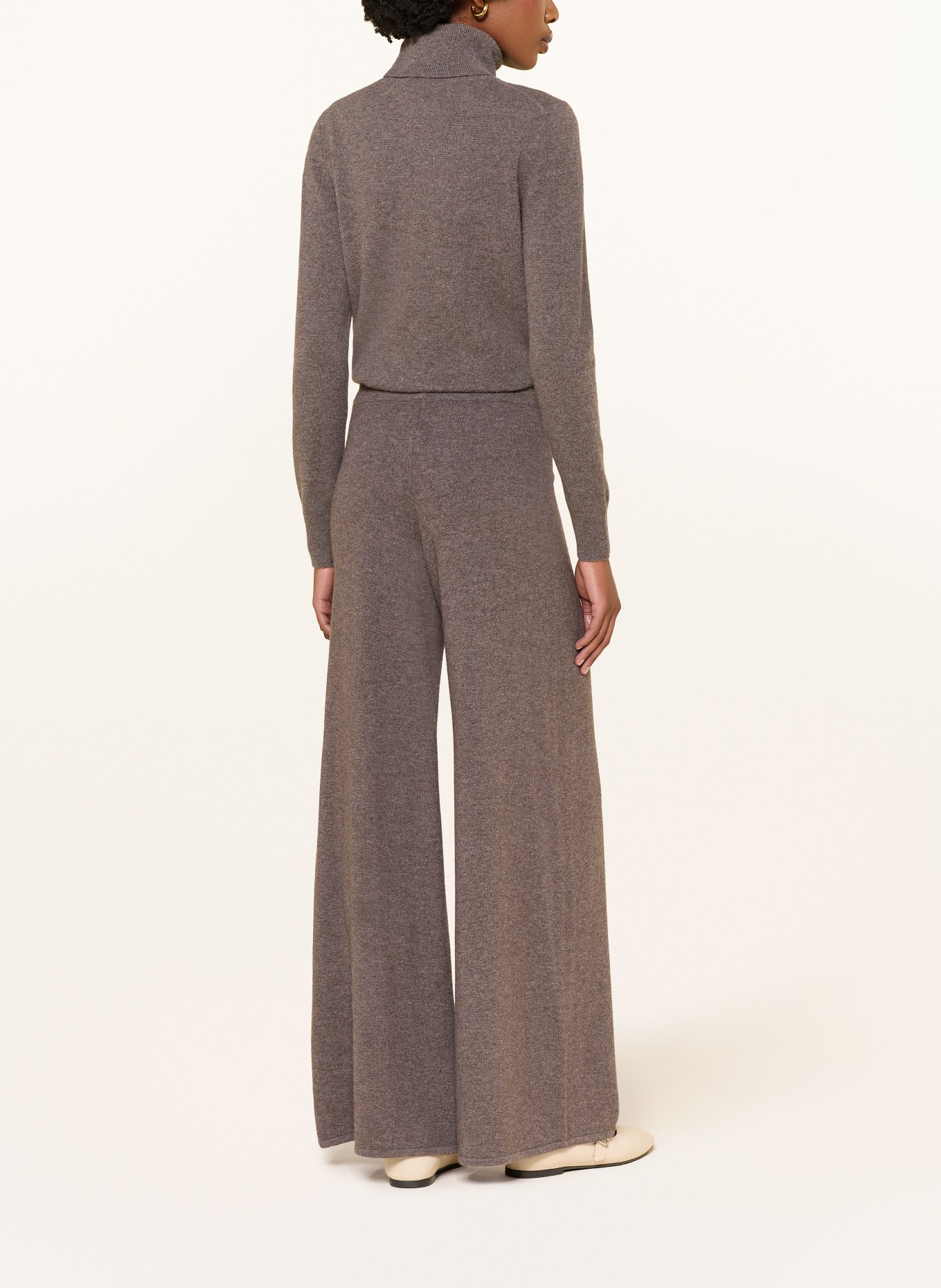 lilienfels Pantalon en maille avec cachemire: MARRON