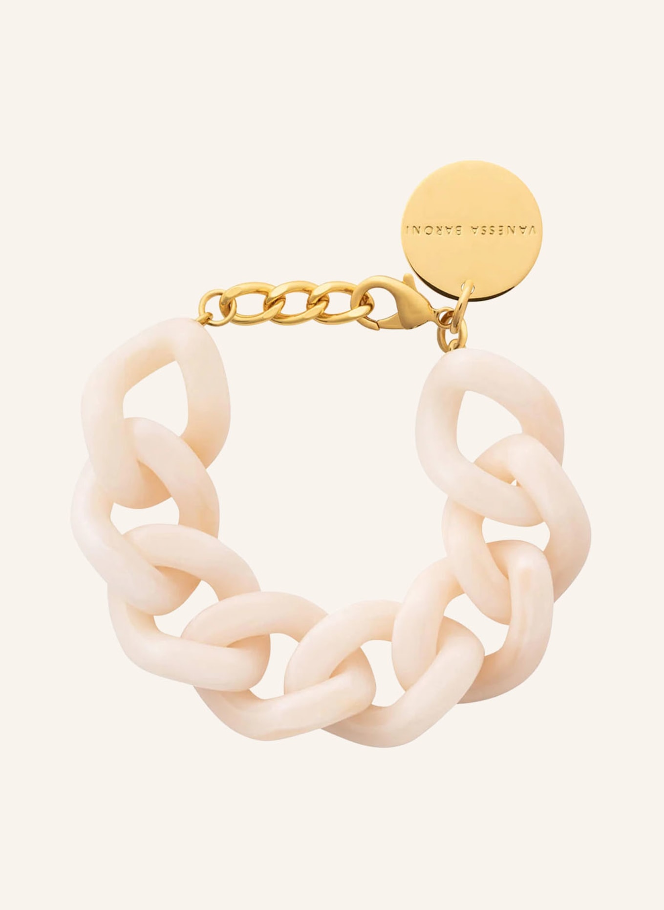 VANESSA BARONI Armband GREAT: ECRU / GOLD