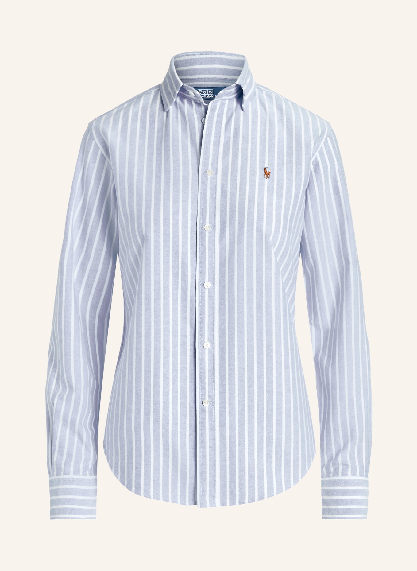 POLO RALPH LAUREN overhemdblouse: LICHTBLAUW / WIT