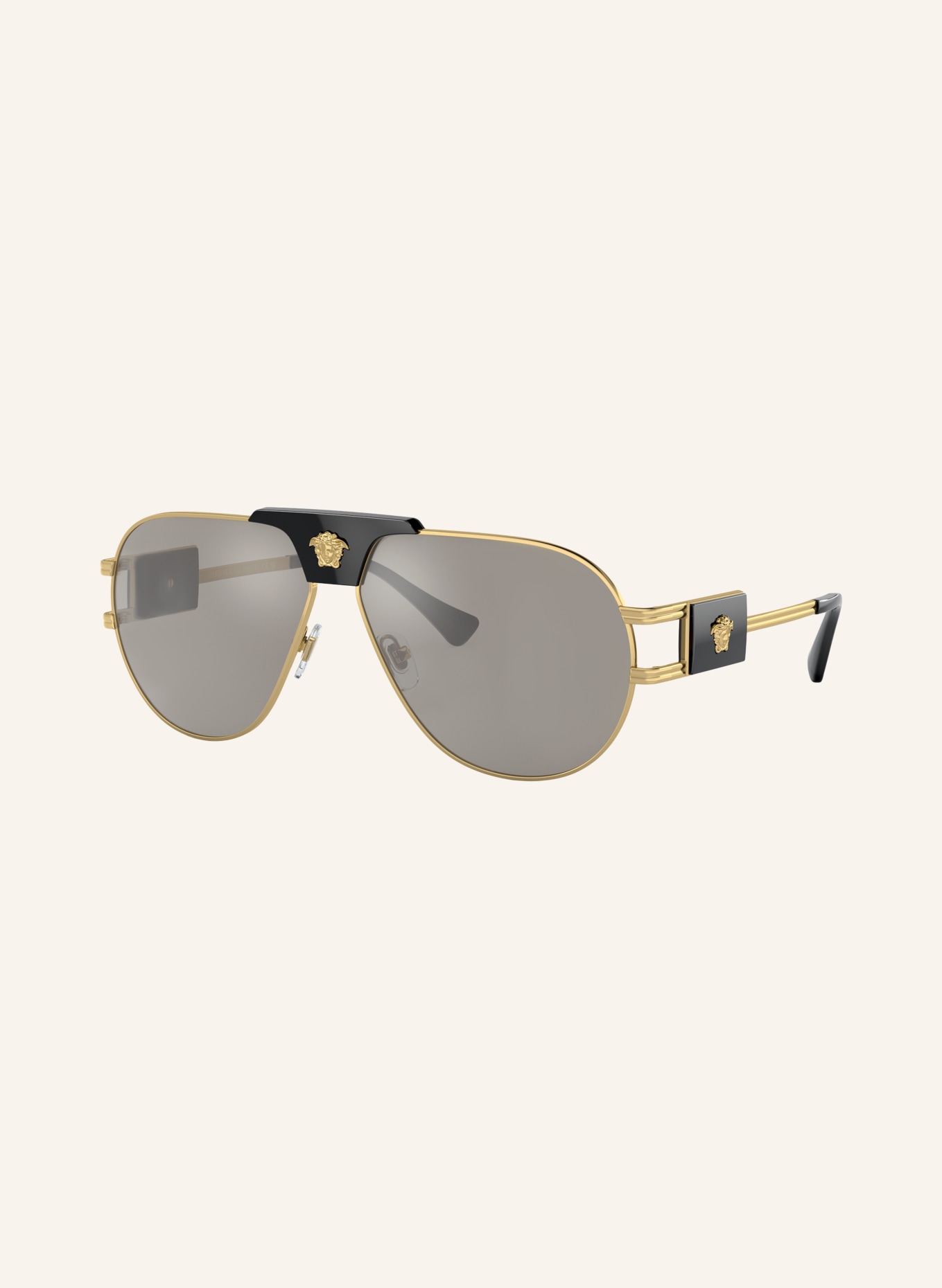 VERSACE Sunglasses VE2252: GOLD/GRAY MIRRORED