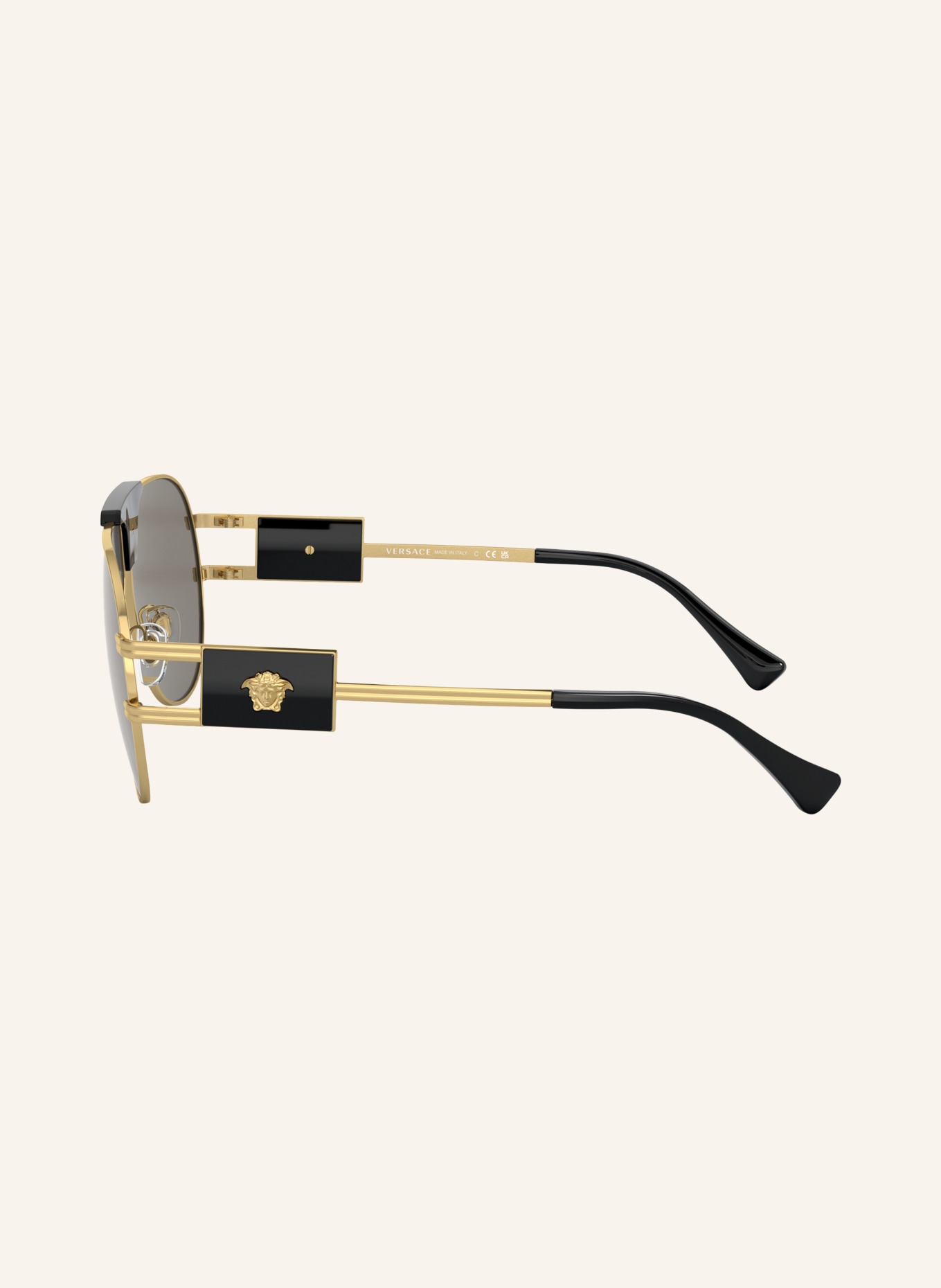 VERSACE Sunglasses VE2252: GOLD/GRAY MIRRORED