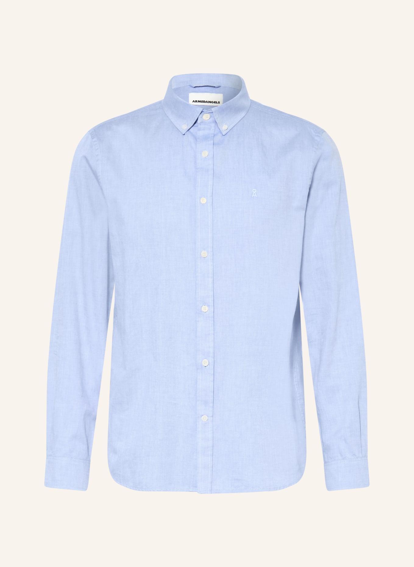 ARMEDANGELS Overhemd QUAASA Comfort Fit: LICHTBLAUW