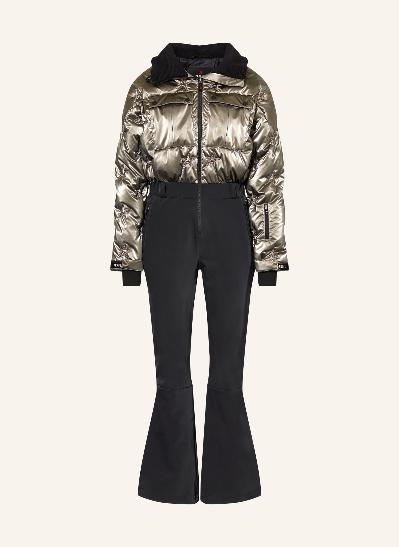 PERFECT MOMENT Ski overalls HELEN: SILVER / BLACK