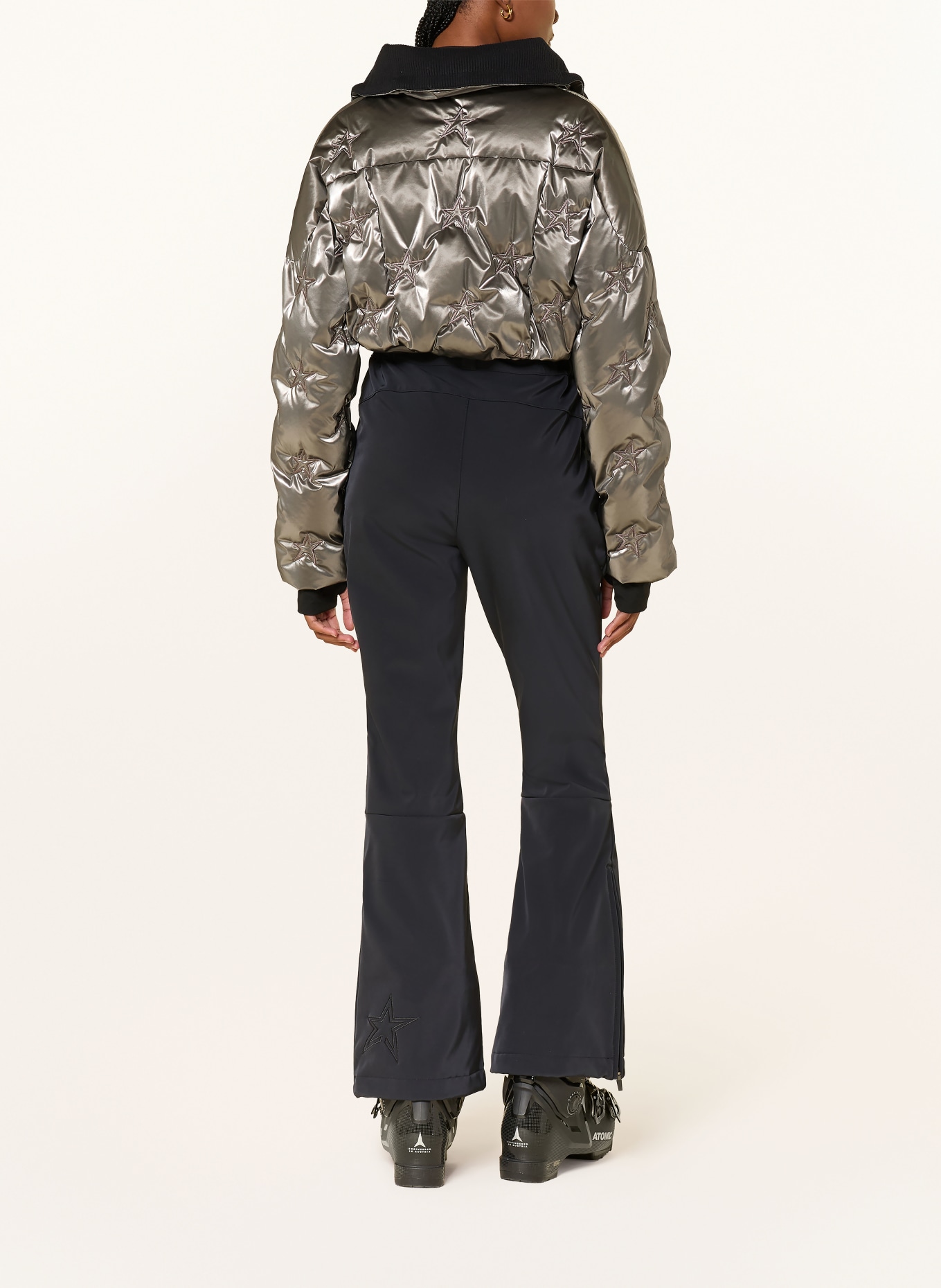 PERFECT MOMENT Ski overalls HELEN: SILVER / BLACK