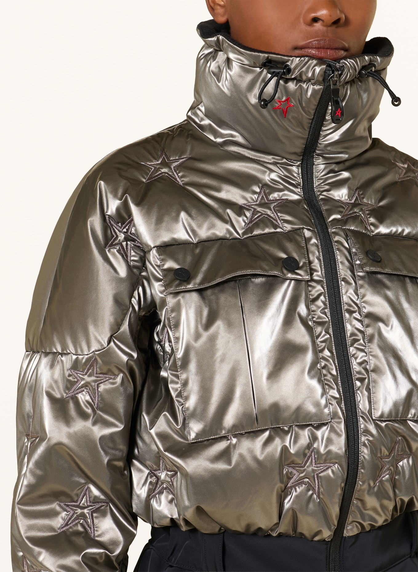 PERFECT MOMENT Ski overalls HELEN: SILVER / BLACK