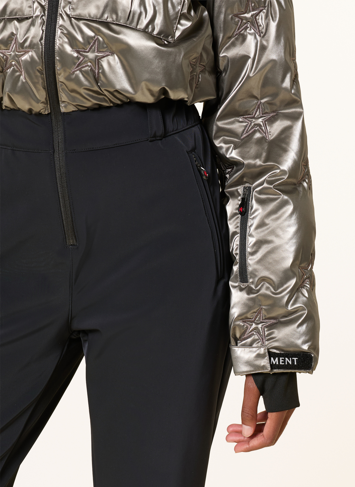 PERFECT MOMENT Ski overalls HELEN: SILVER / BLACK