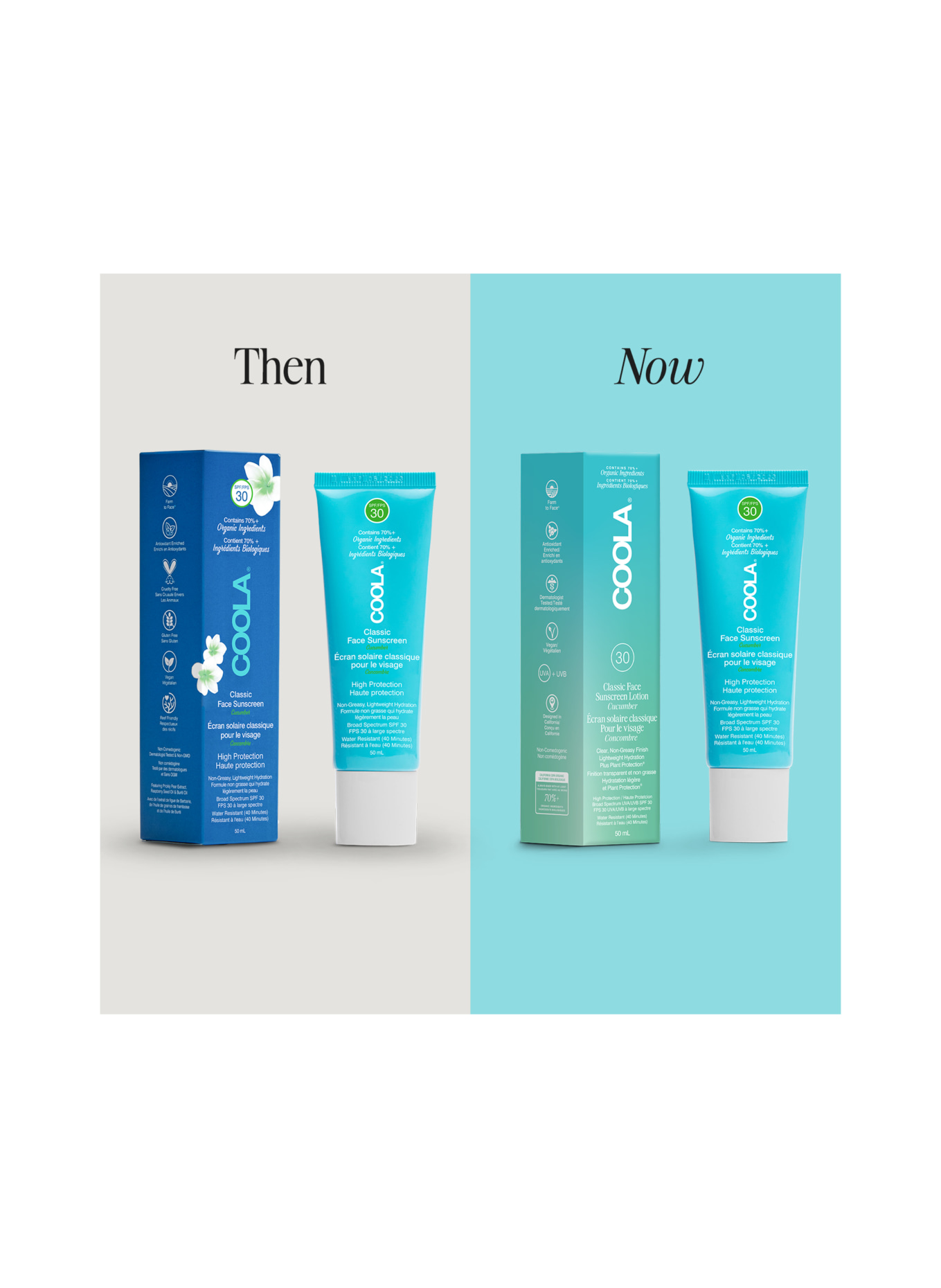 COOLA CLASSIC FACE SUNSCREEN KOMKOMMER SPF 30