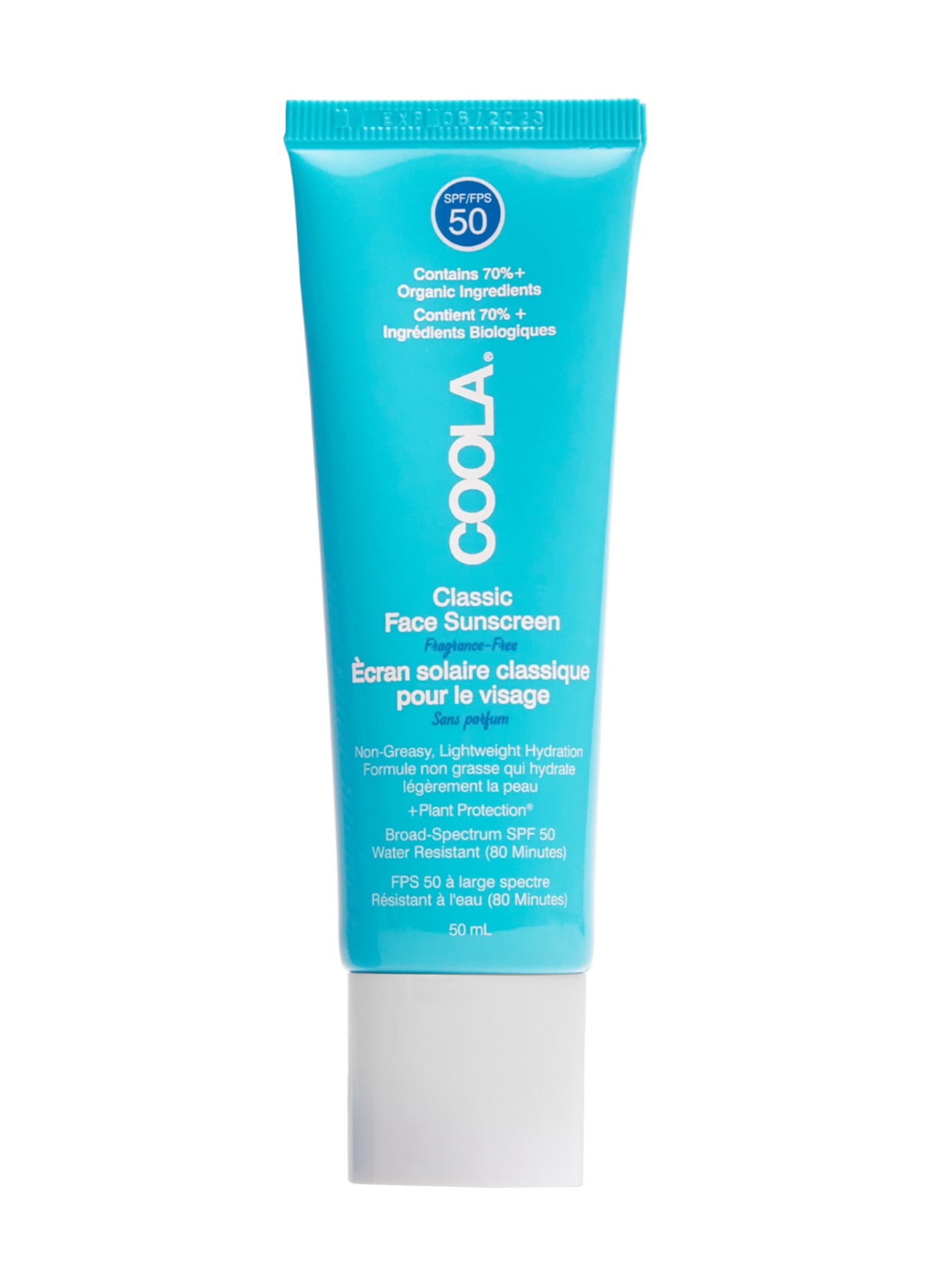 COOLA CLASSIC GEZICHTSLOTION ZONDER PARFUM SPF 50