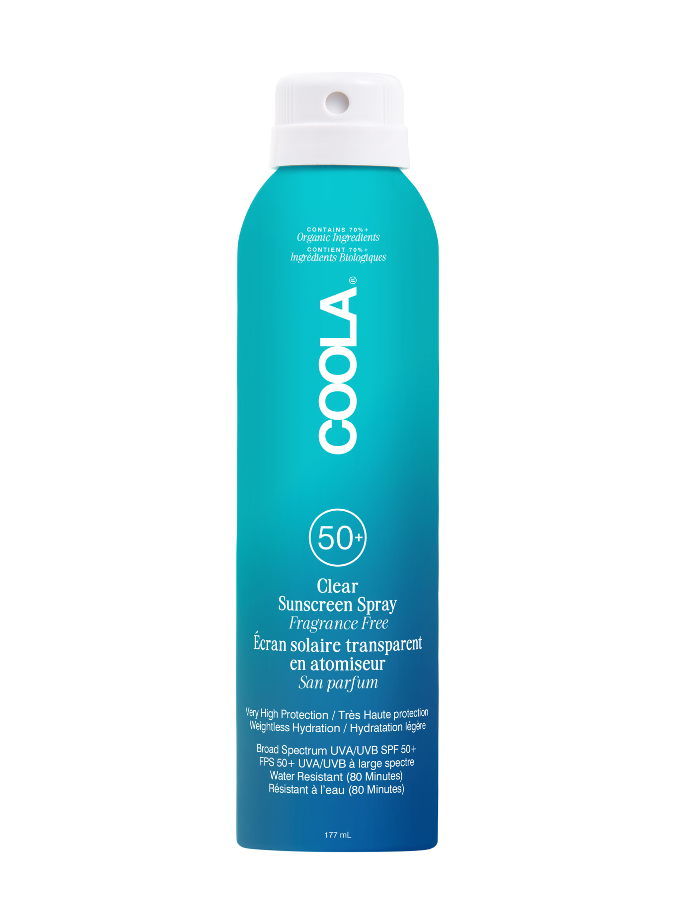 COOLA CLASSIC BODY SPRAY ZONDER GEUR SPF 50