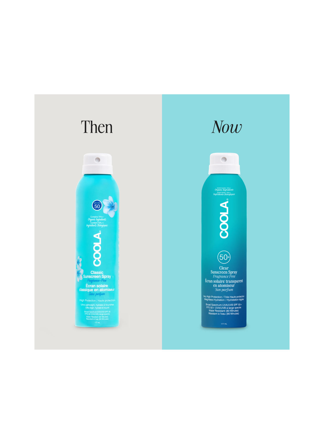 COOLA CLASSIC BODY SPRAY ZONDER GEUR SPF 50