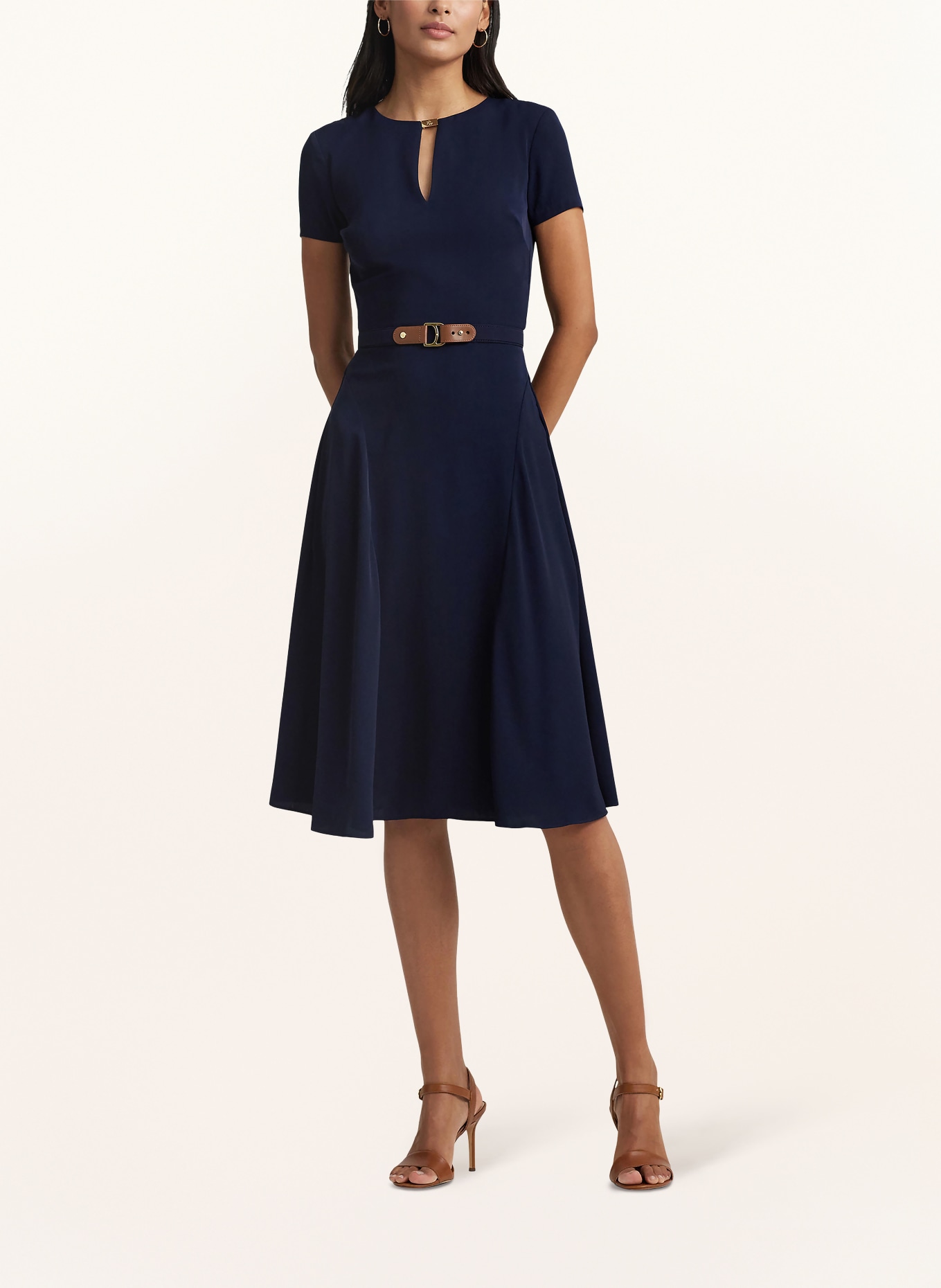 LAUREN RALPH LAUREN Kleid: DUNKELBLAU
