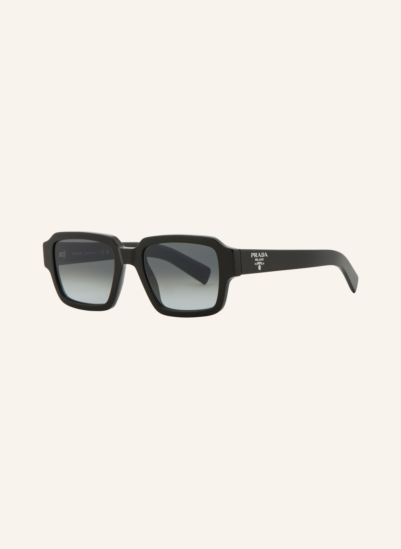 PRADA Sonnenbrille PR 02ZS: SCHWARZ/ GRAU VERLAUF