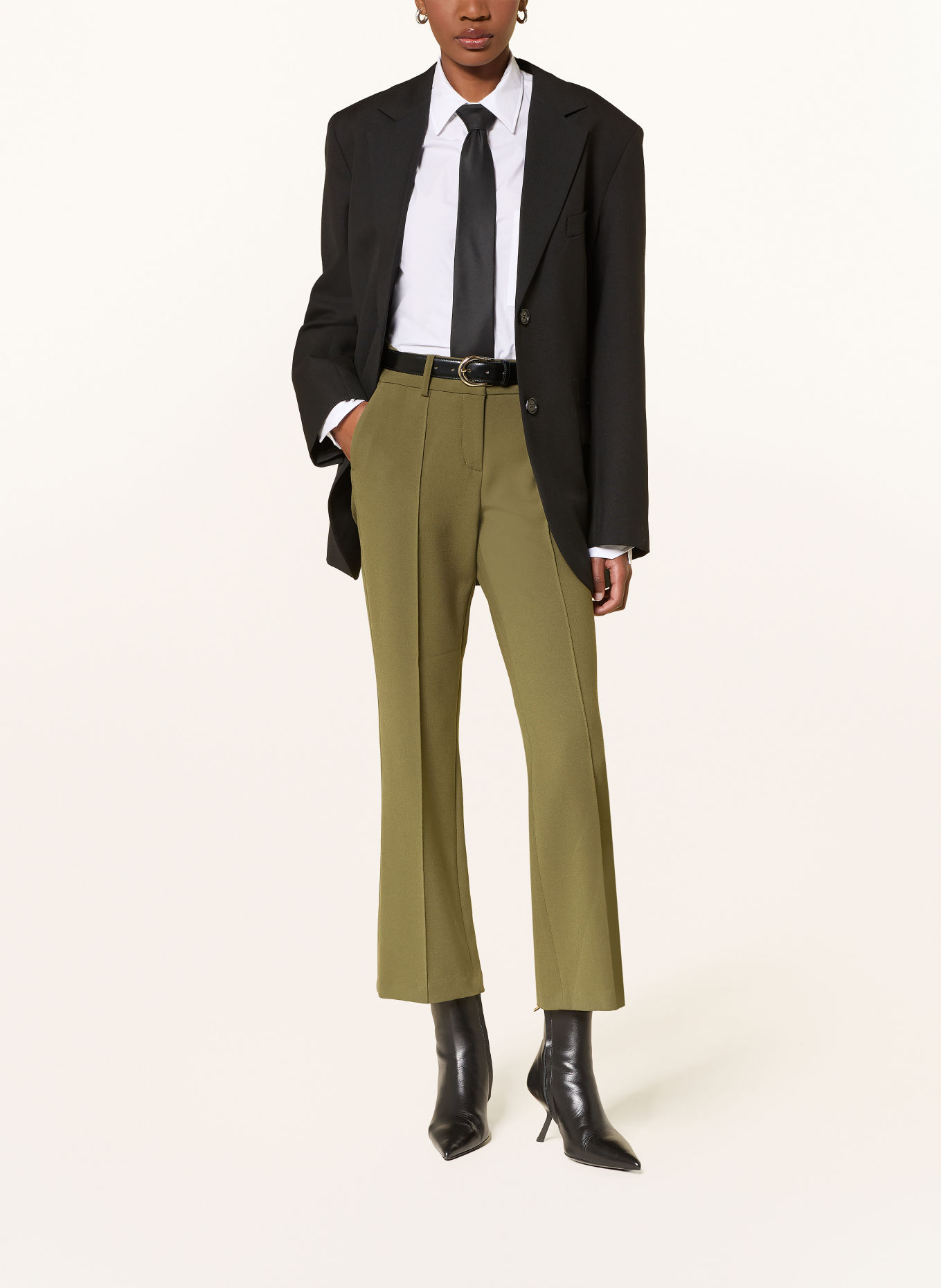 CAMBIO Bootcut-broek FARAH: OLIJF