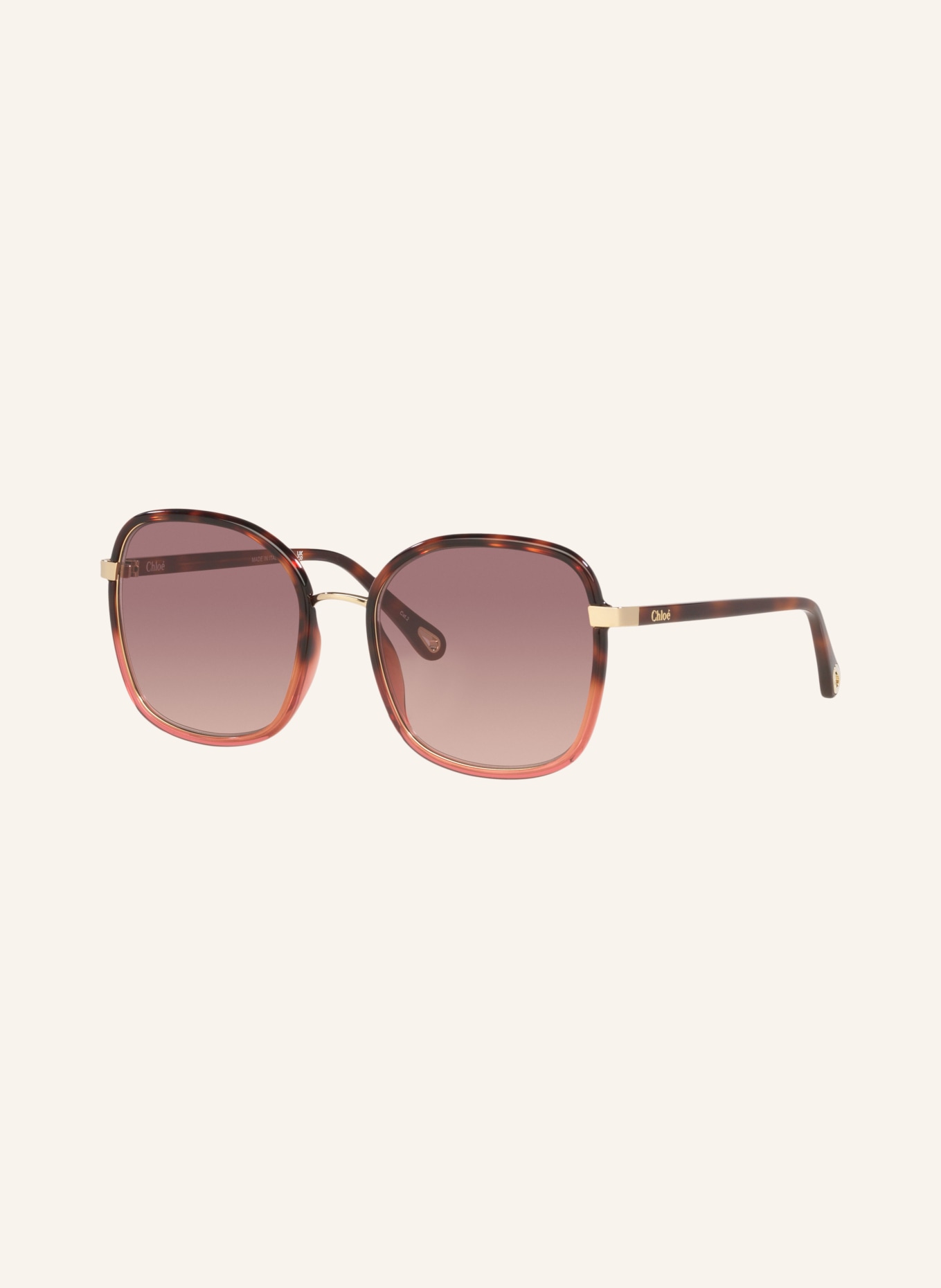 Chloé Sonnenbrille CH0031S: HAVANA/ ROT VERLAUF