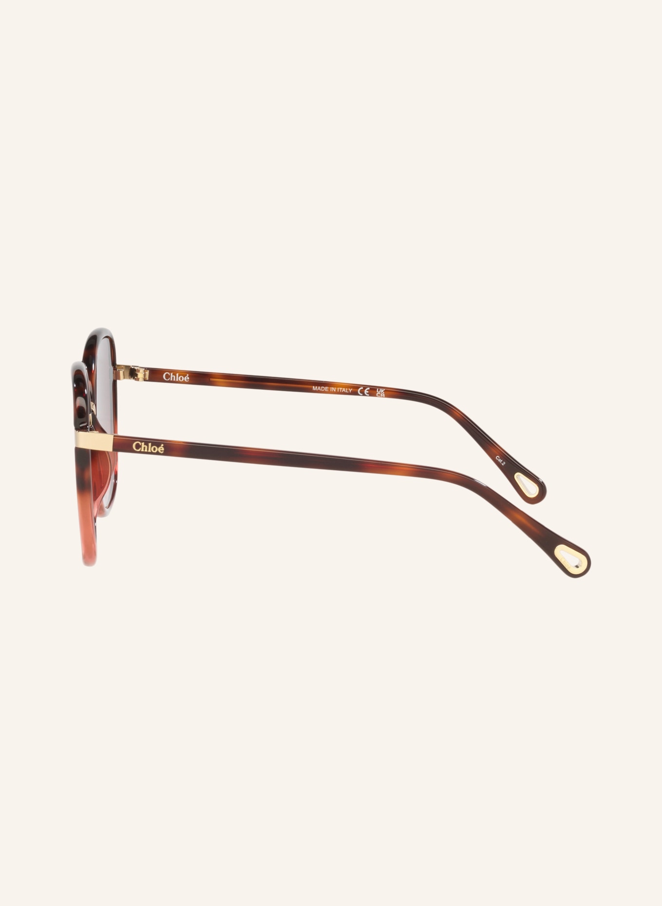 Chloé Sonnenbrille CH0031S: HAVANA/ ROT VERLAUF