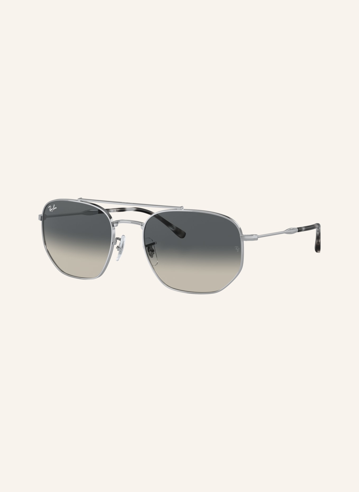 Ray-Ban Zonnebril RB3707: ZILVER/GRIJS VERLOOP
