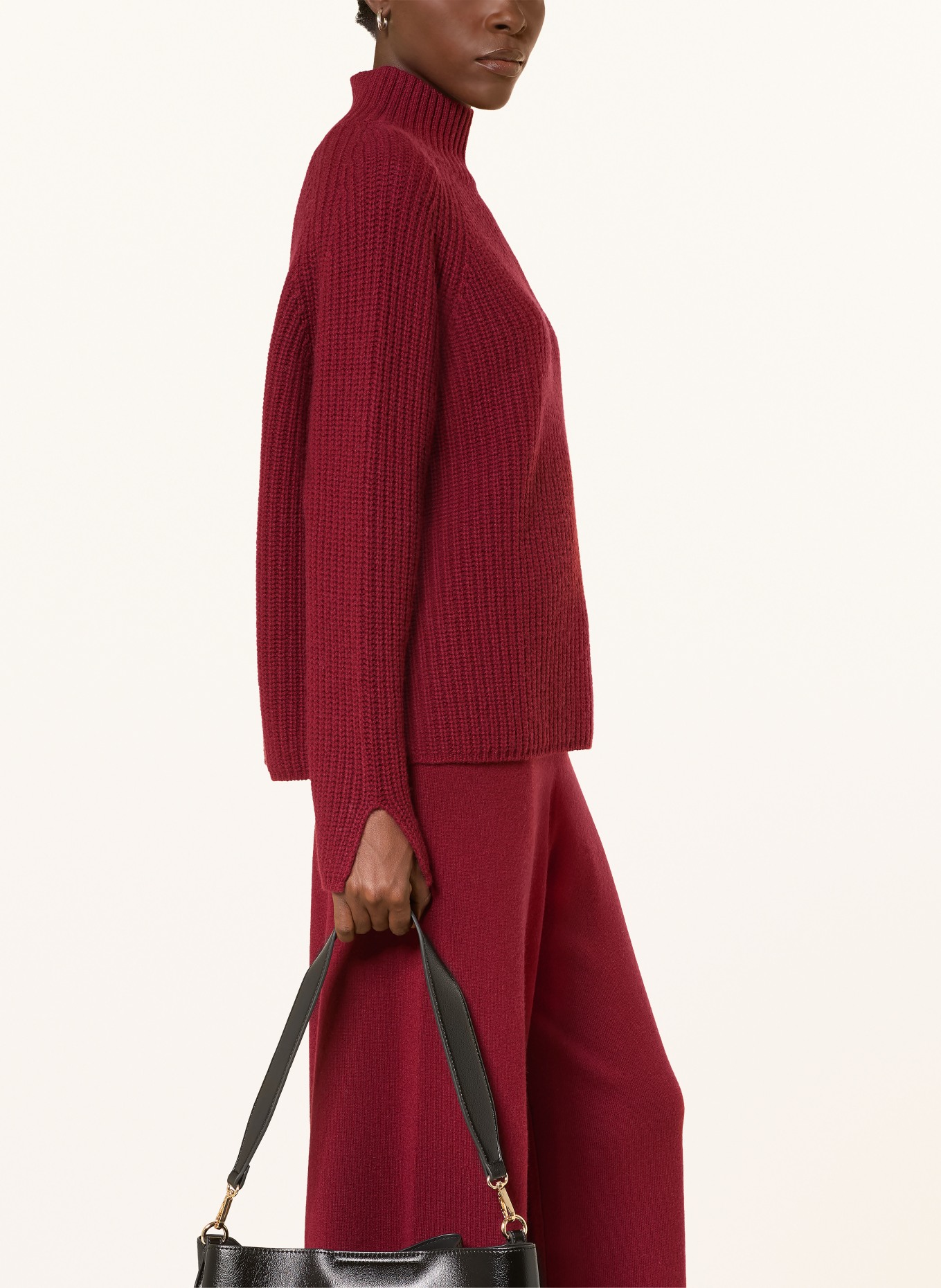 lilienfels Pull en cachemire: ROUGE FONCÉ