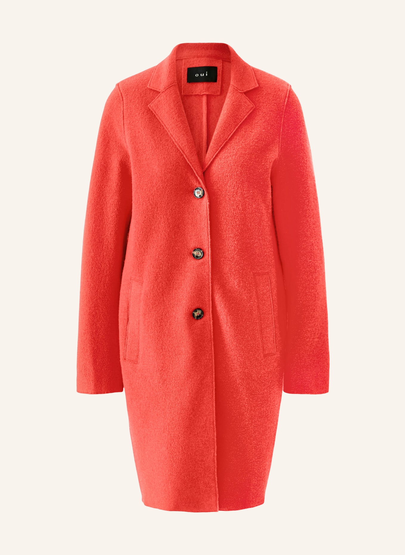 oui Wool coat: ORANGE