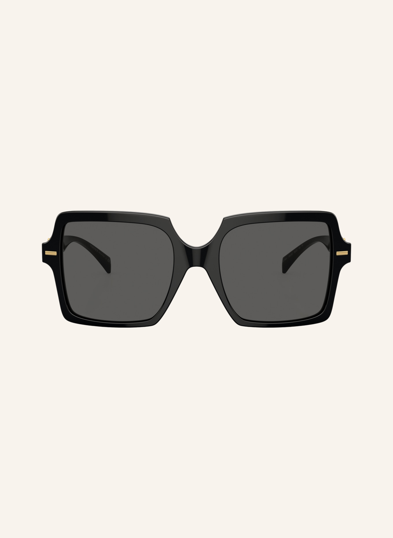 VERSACE Sluneční brýle VE4441: ČERNÁ/ TMAVOSIVÁ