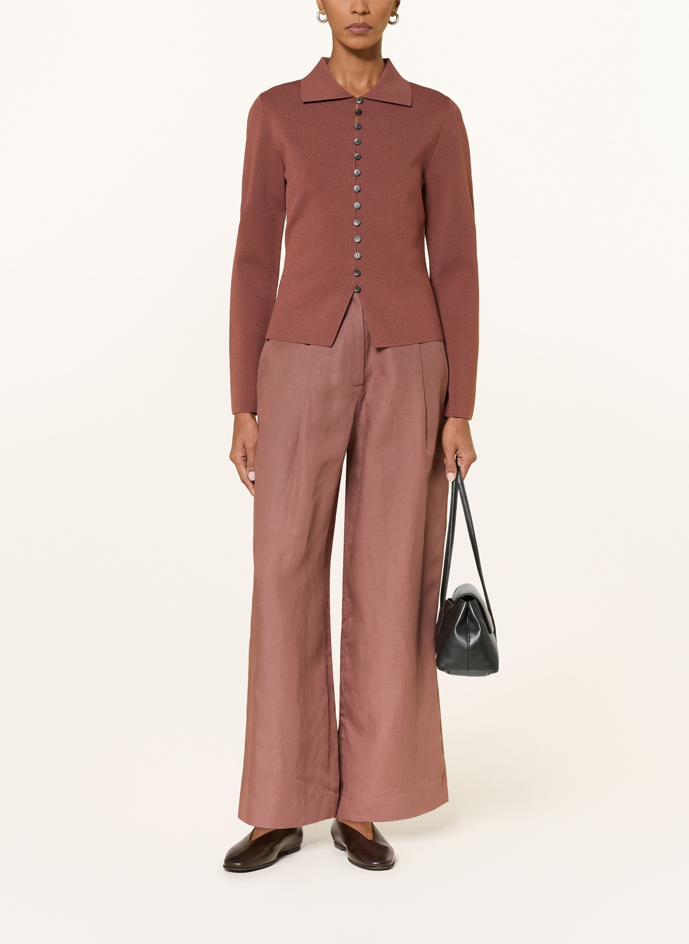 COS Wide leg trousers: DUSKY PINK
