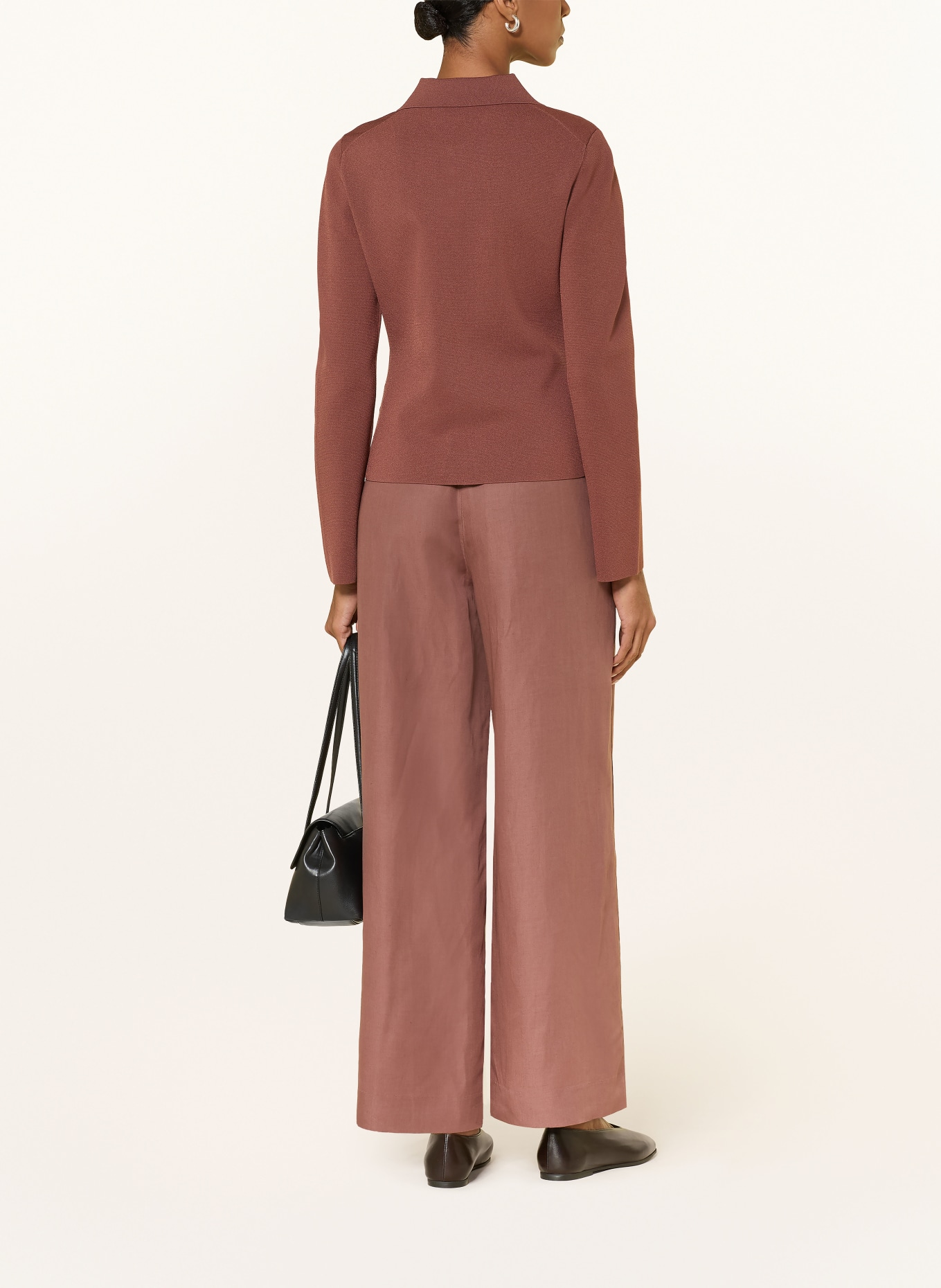 COS Wide leg trousers: DUSKY PINK