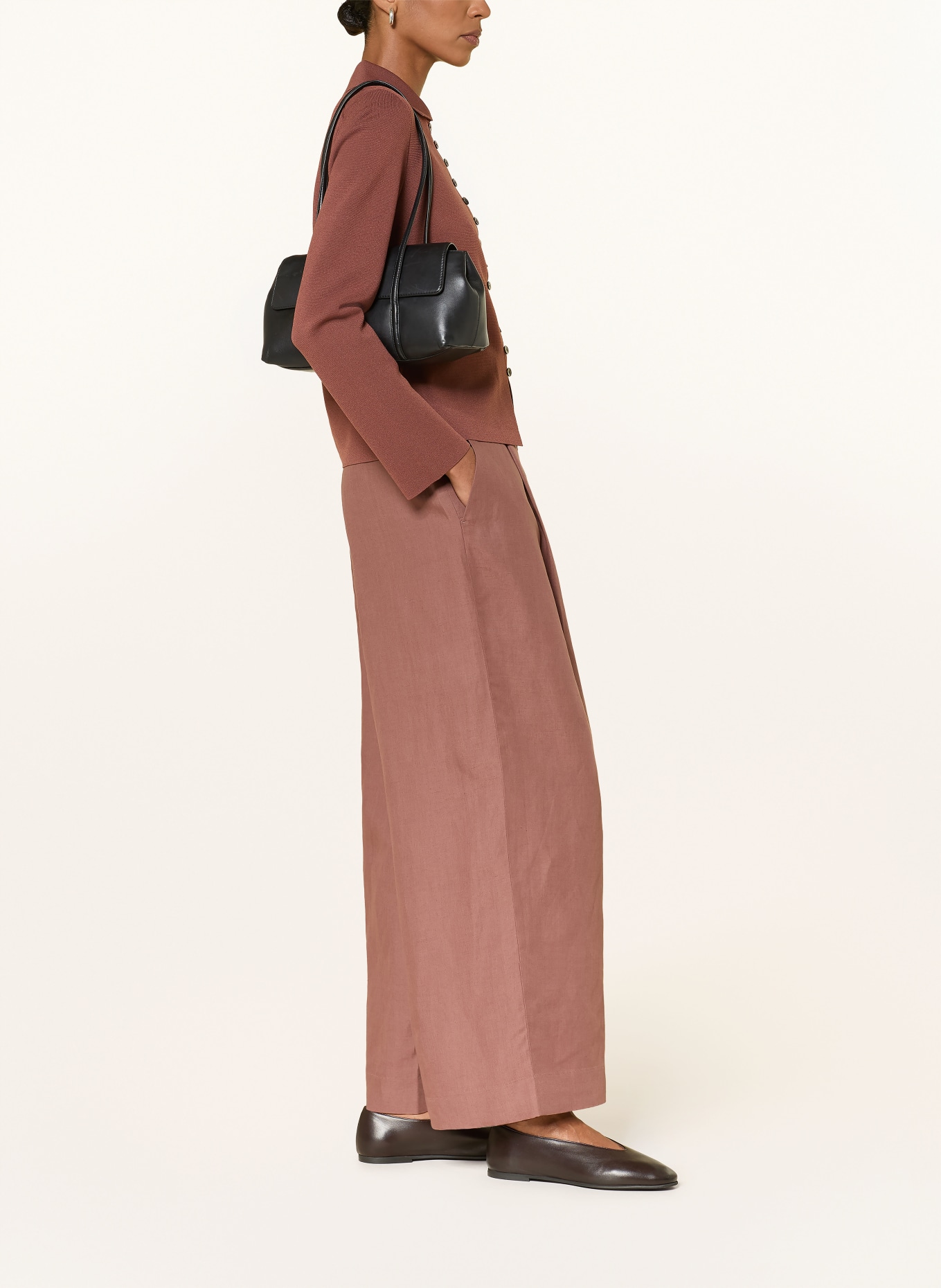 COS Wide leg trousers: DUSKY PINK