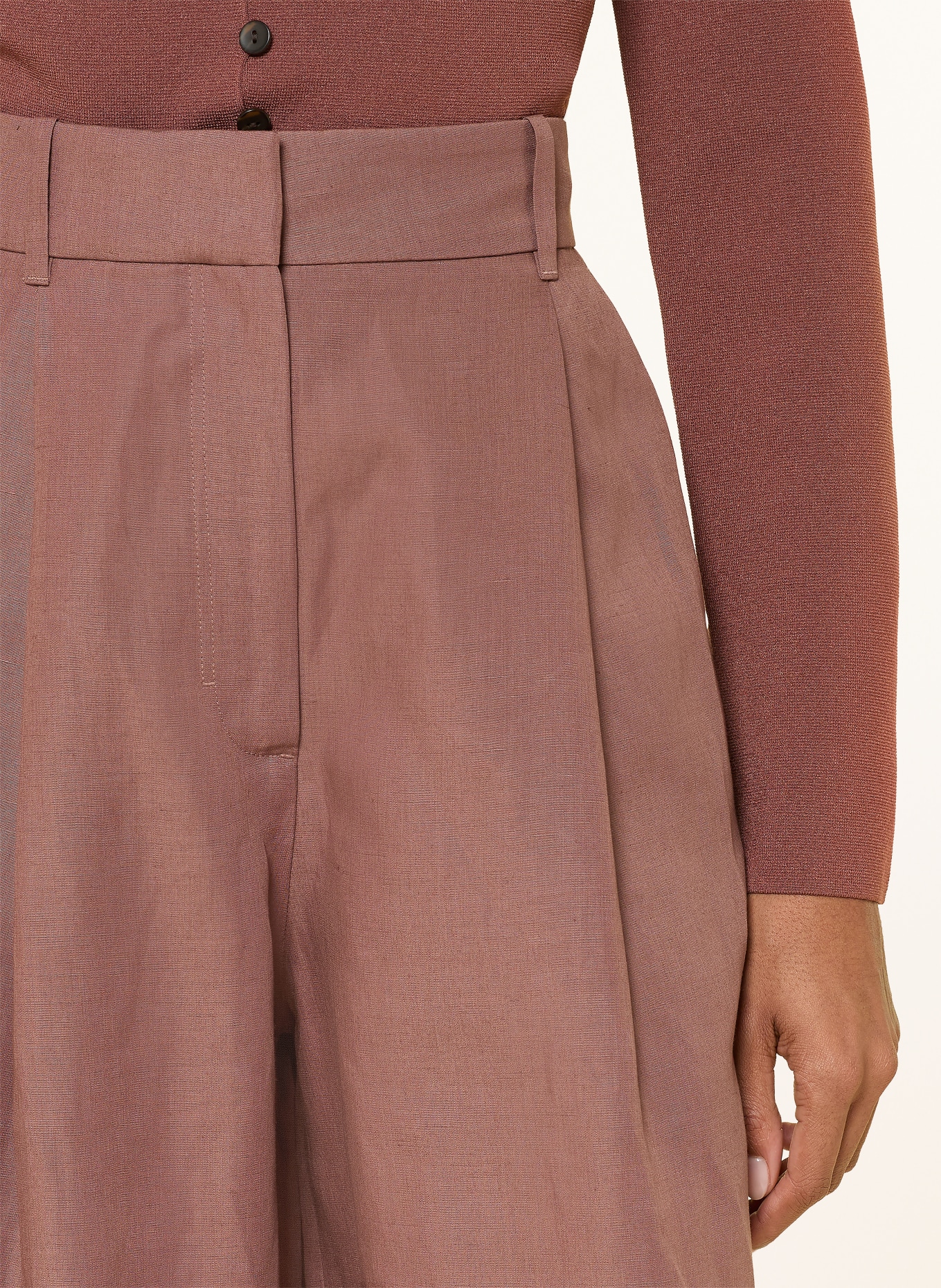 COS Wide leg trousers: DUSKY PINK