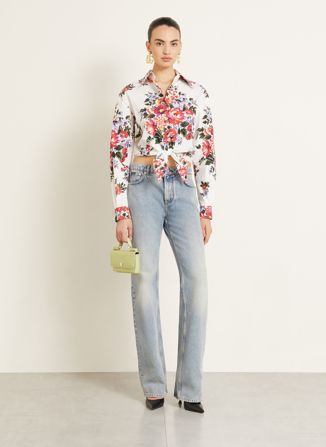 DOLCE & GABBANA Sac à bandoulière MISS SICILY MINI: GRIS CLAIR / GRIS FONCÉ