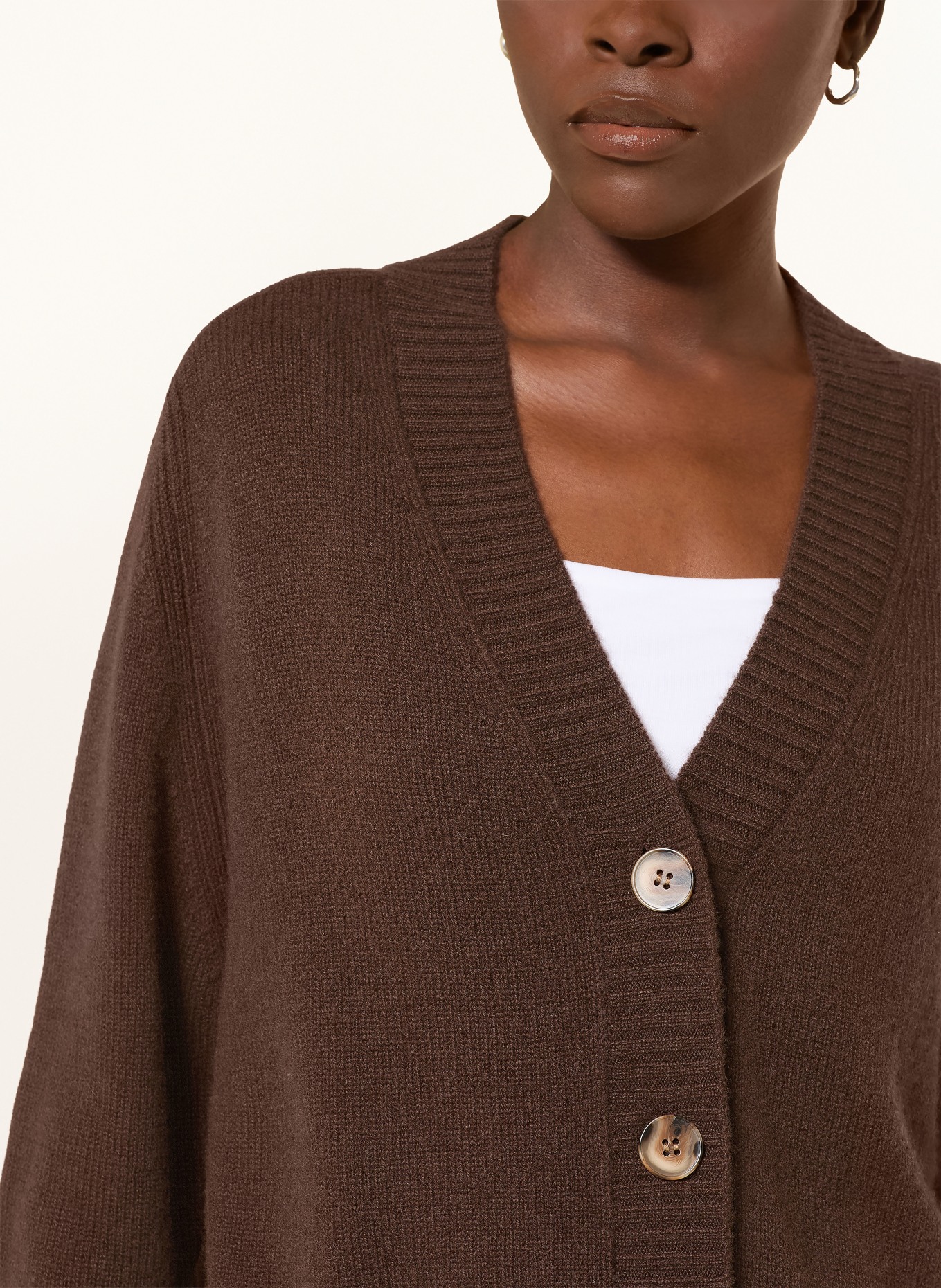 lilienfels Strickjacke aus Cashmere: BRAUN