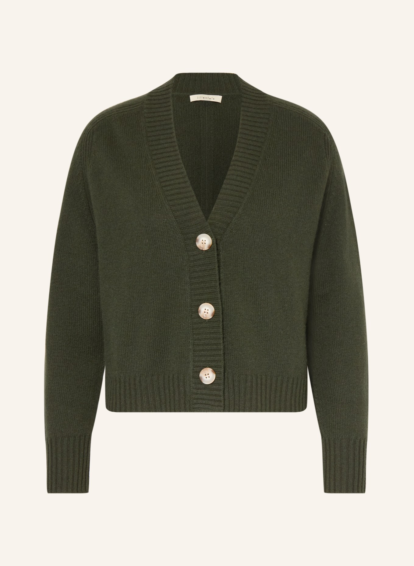 lilienfels Cardigan en cachemire: GROEN