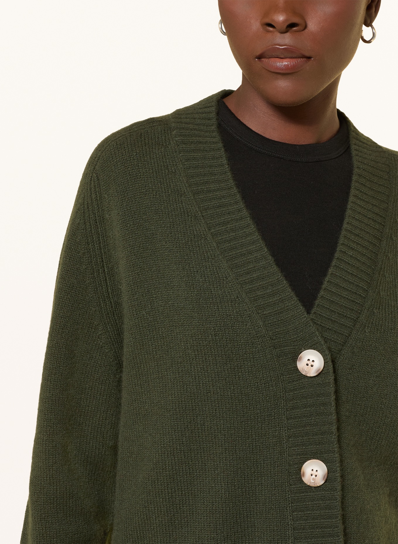 lilienfels Cardigan en cachemire: GROEN