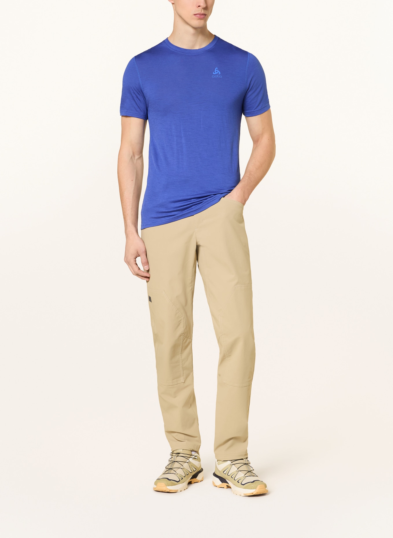 odlo Functional underwear shirt NATURAL MERINO 160 made of merino wool: BLUE