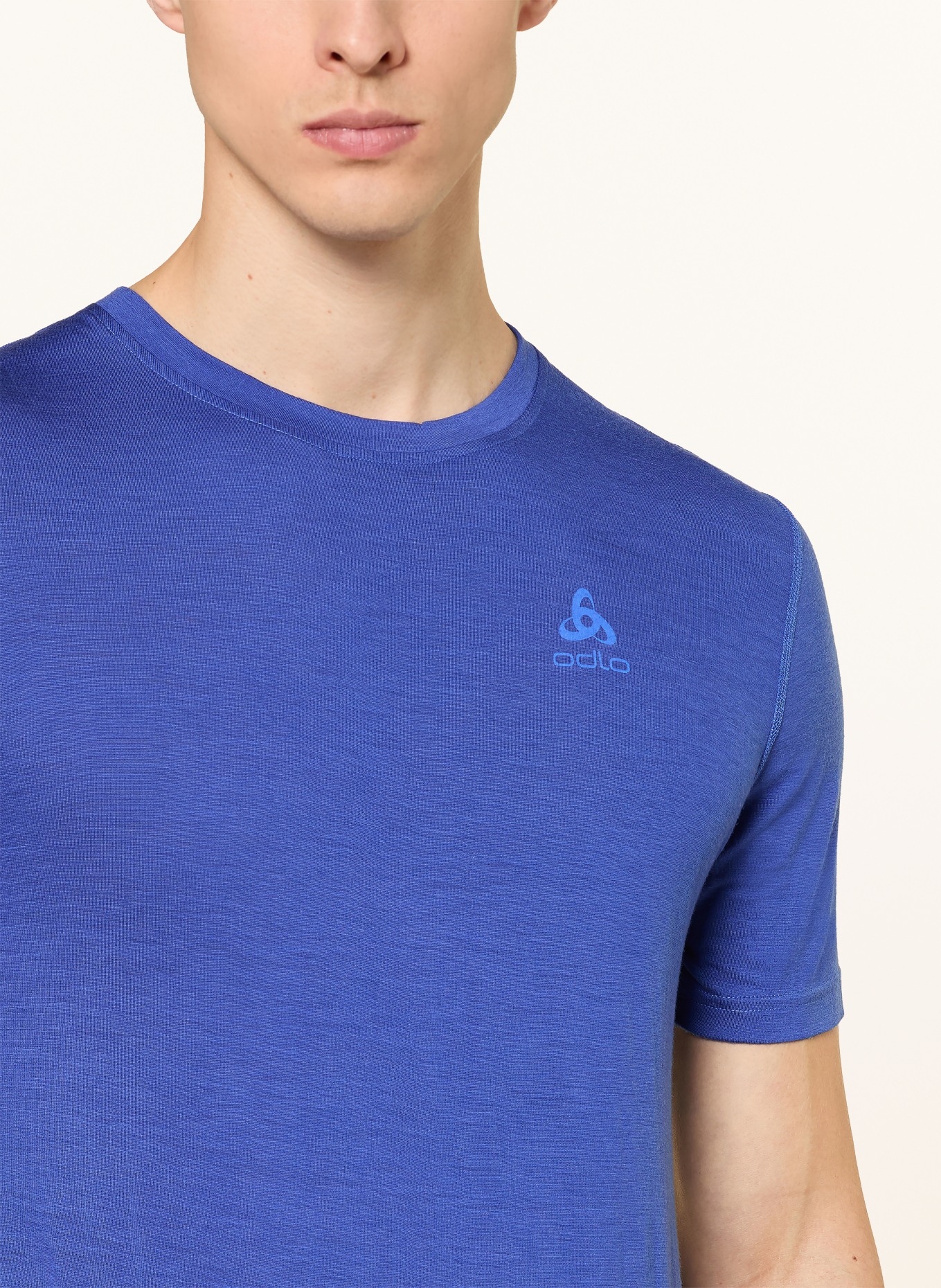 odlo Functional underwear shirt NATURAL MERINO 160 made of merino wool: BLUE