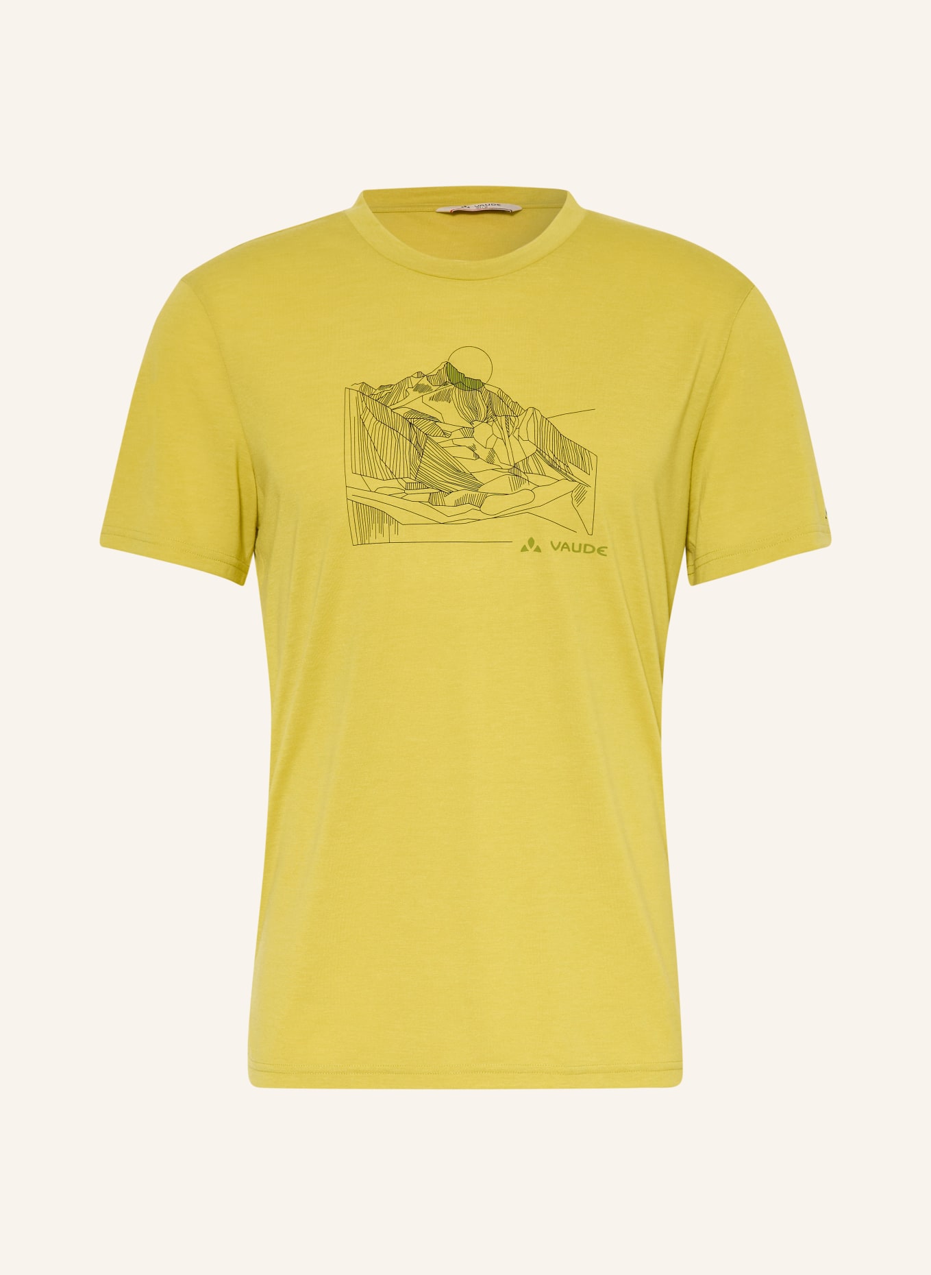 VAUDE T-shirt TEKOA III: DARK YELLOW