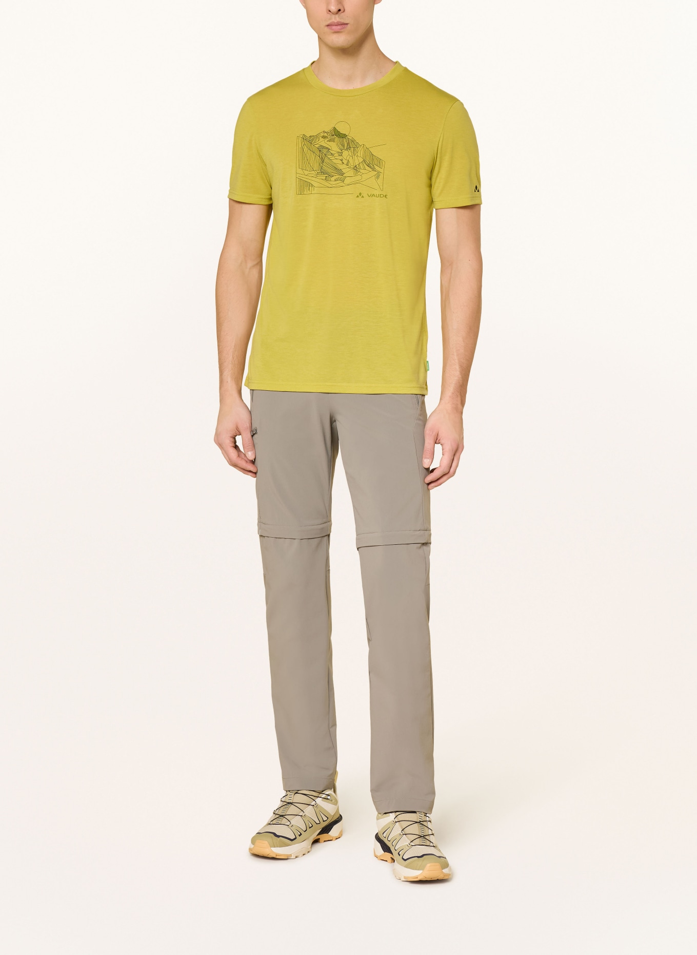 VAUDE T-shirt TEKOA III: DARK YELLOW