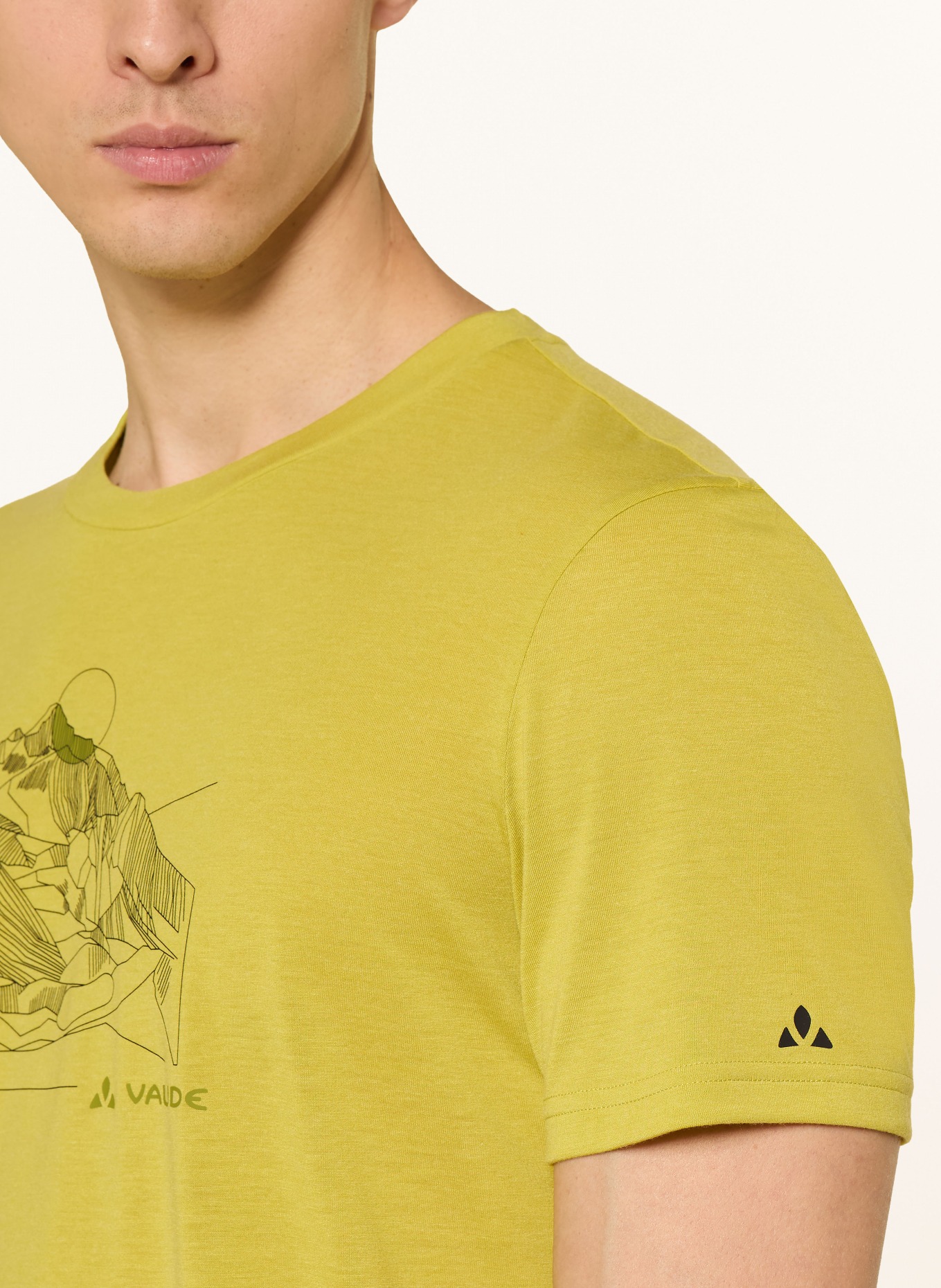 VAUDE T-shirt TEKOA III: DARK YELLOW