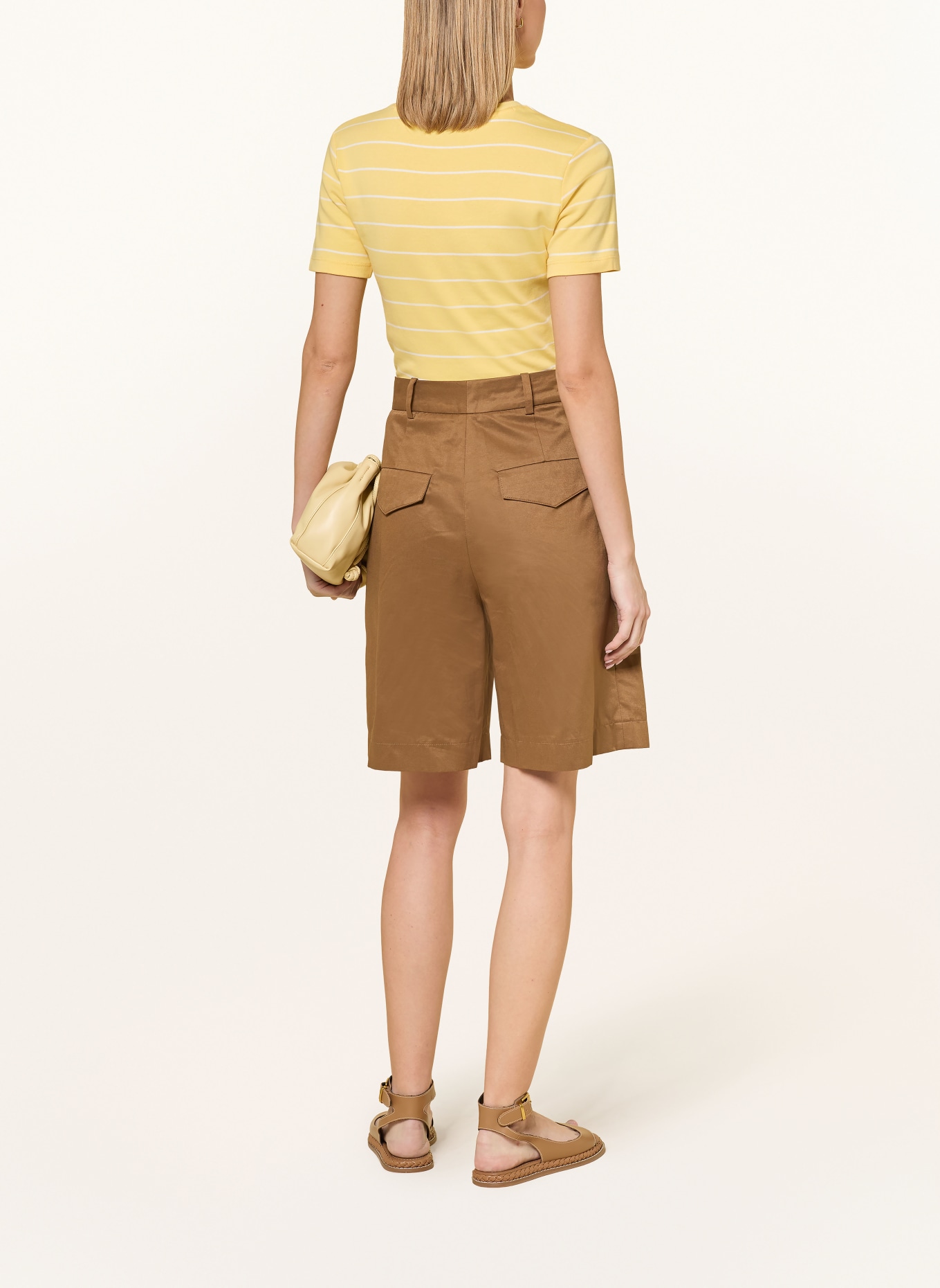 TOMMY HILFIGER T-Shirt: GELB / WEISS