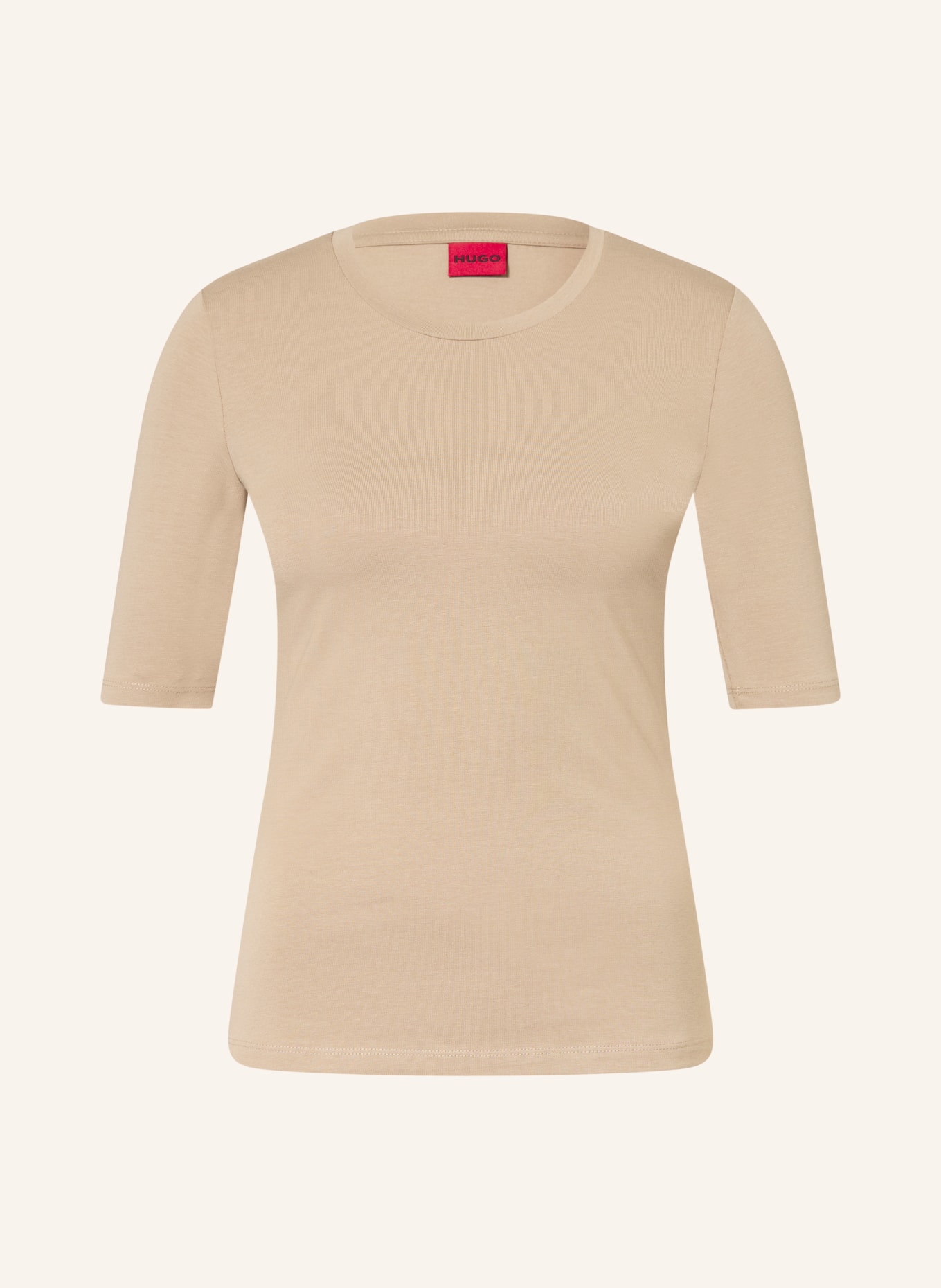 HUGO T-shirt DARNELIA: BEIGE
