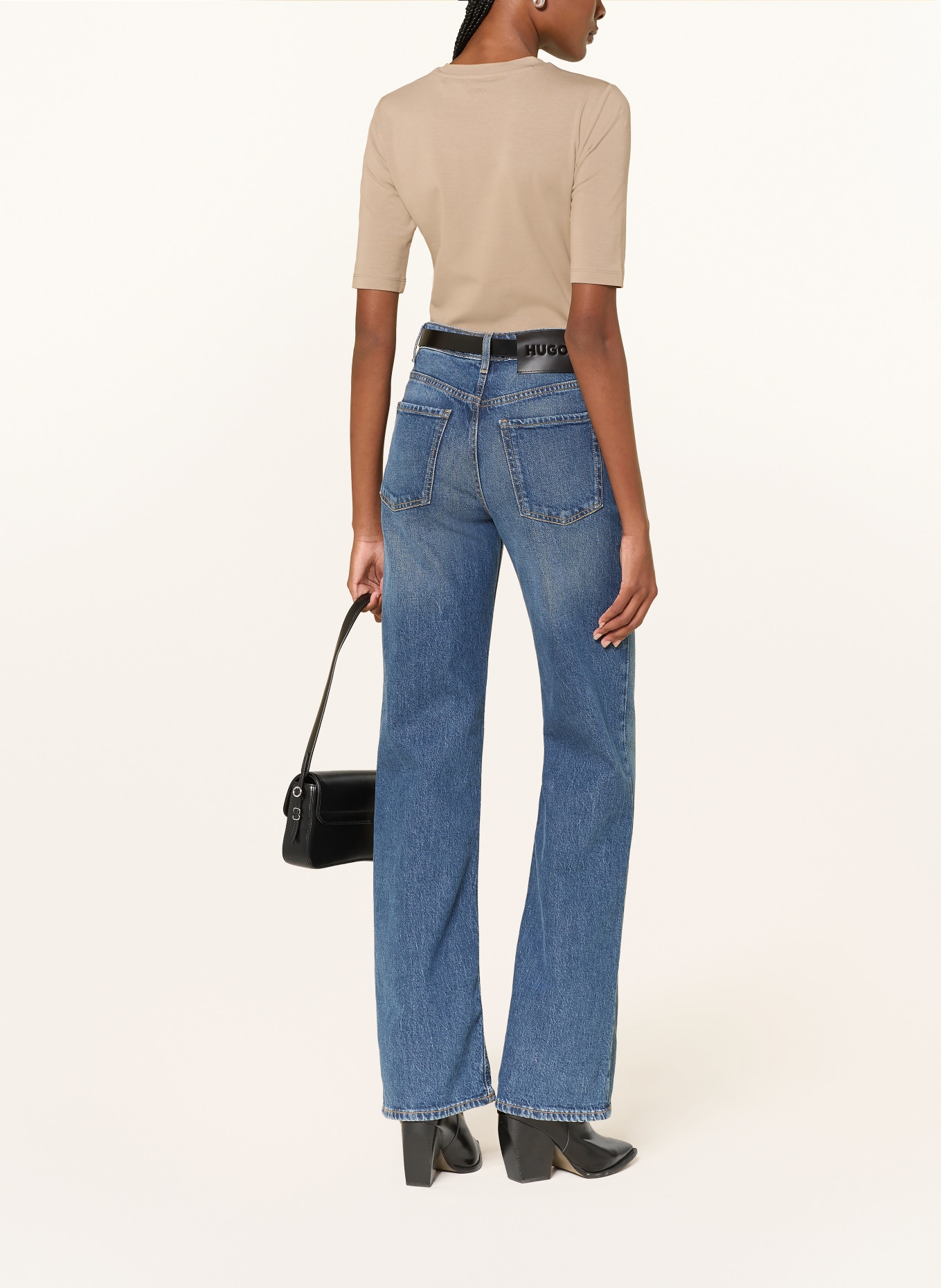 HUGO T-shirt DARNELIA: BEIGE