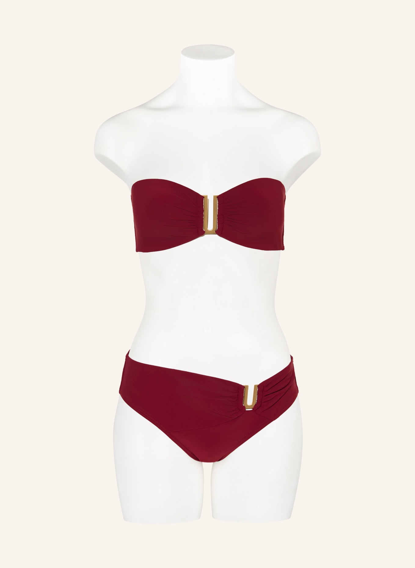 JETS Australia Bandeau-Bikini-Top JETSET: DUNKELROT