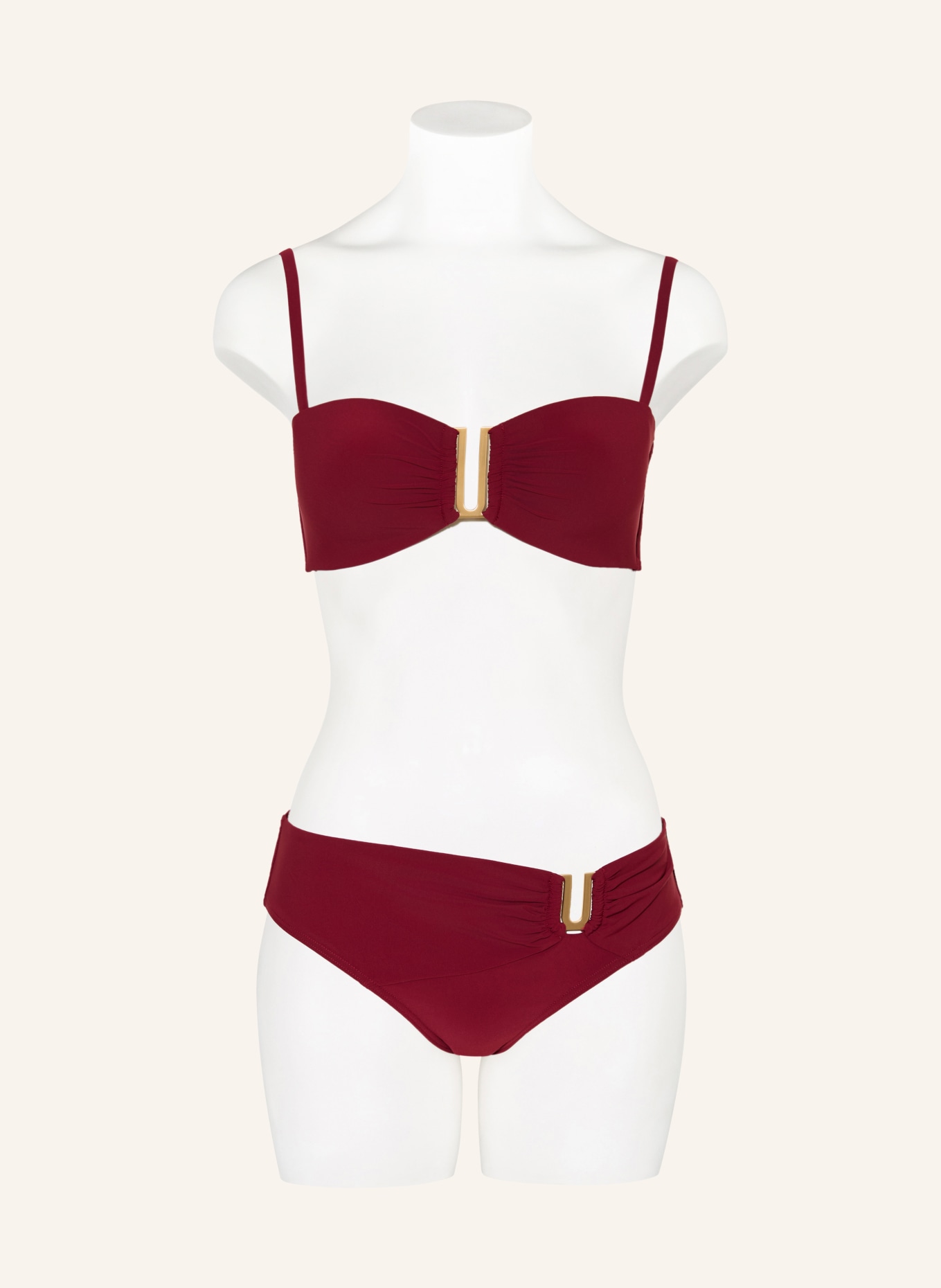 JETS Australia Bandeau-Bikini-Top JETSET: DUNKELROT