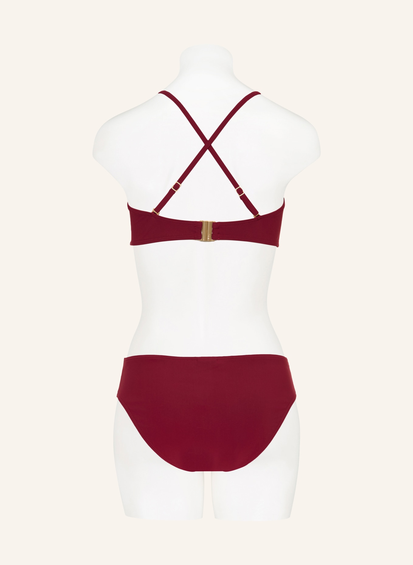 JETS Australia Bandeau-Bikini-Top JETSET: DUNKELROT