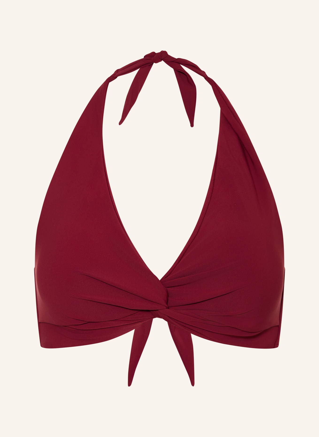 JETS Australia Neckholder-Bikini-Top JETSET: DUNKELROT