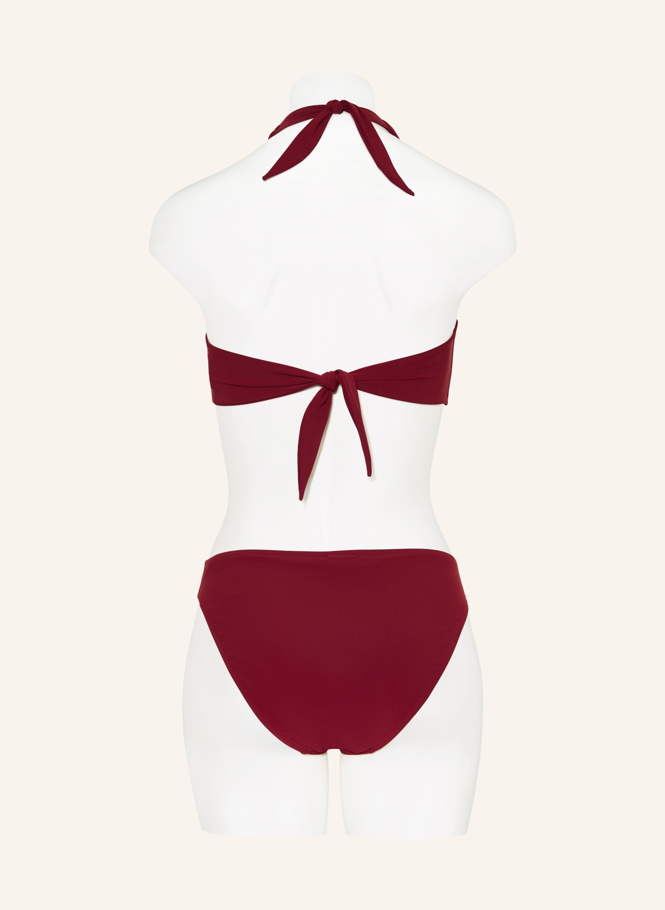 JETS Australia Neckholder-Bikini-Top JETSET: DUNKELROT