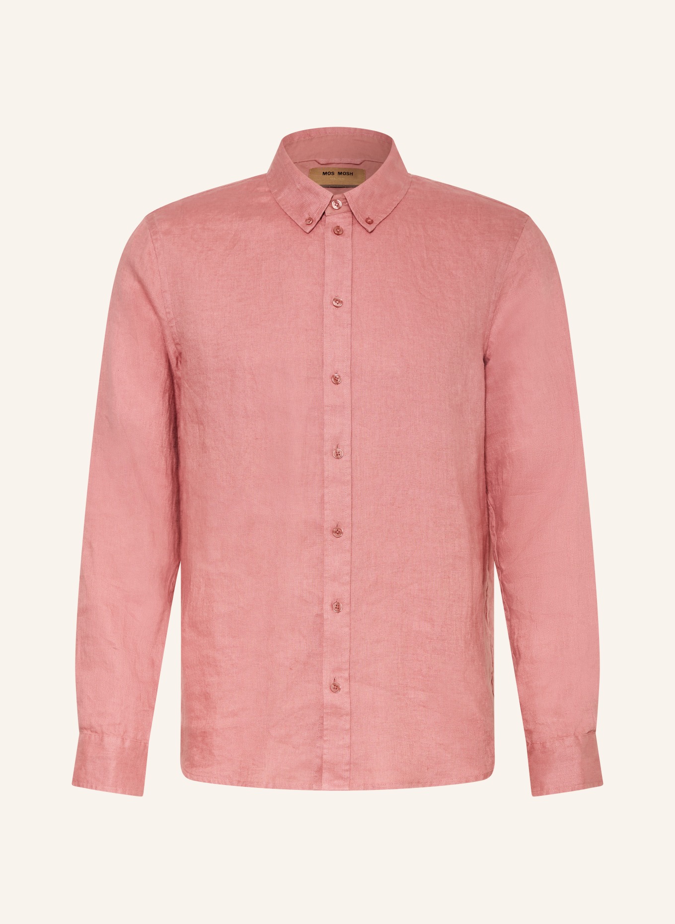 MOS MOSH Gallery Leinenhemd MMGTHEO Regular Fit: HELLROT