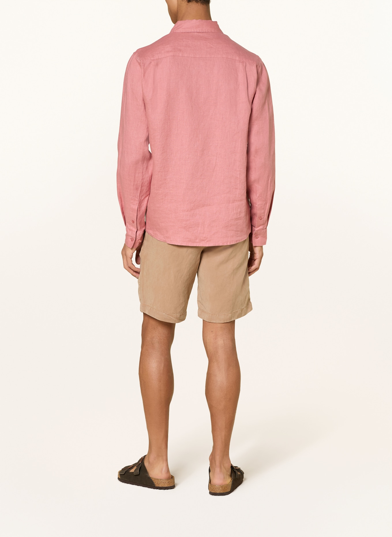 MOS MOSH Gallery Leinenhemd MMGTHEO Regular Fit: HELLROT