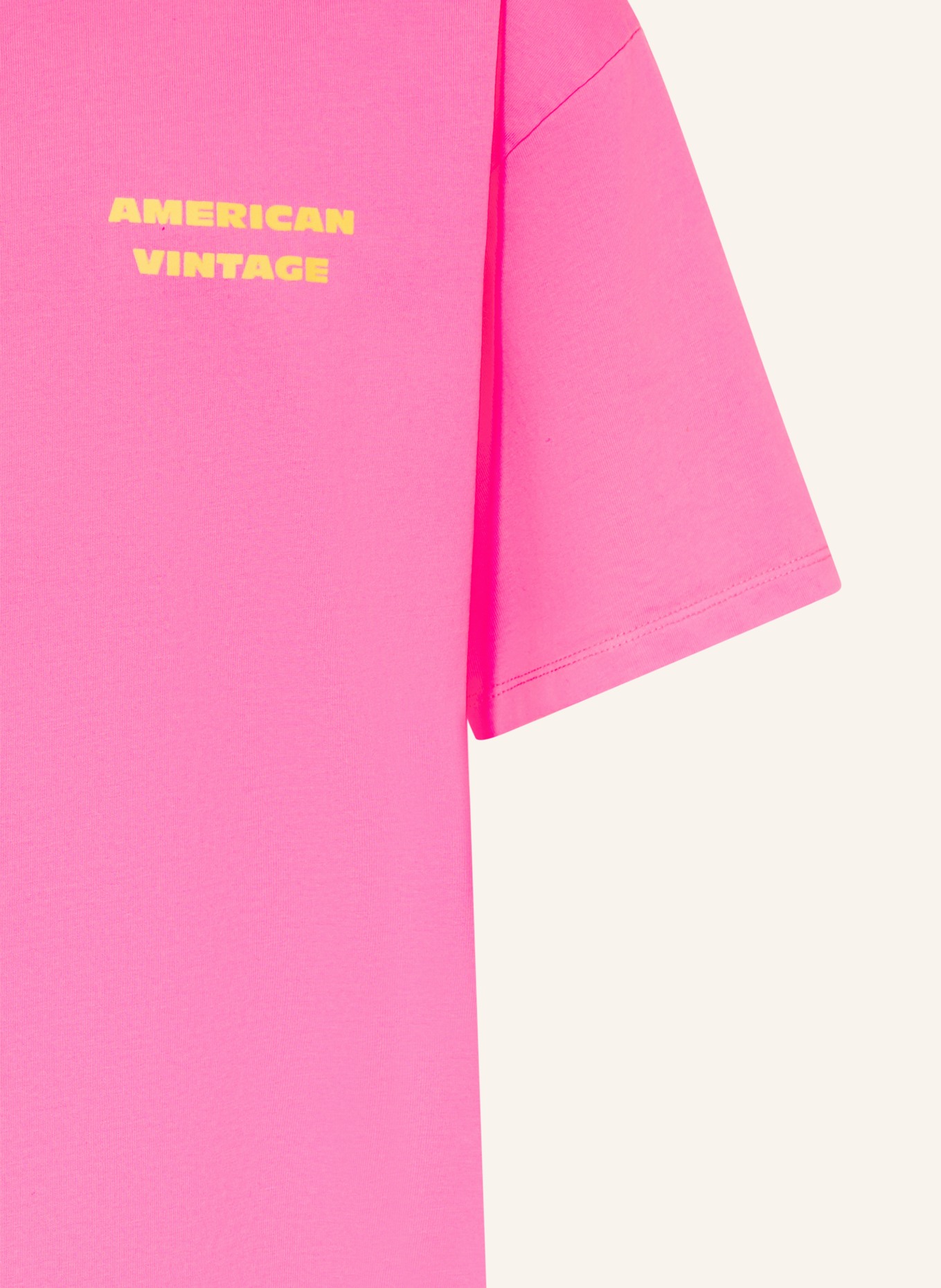 American Vintage T-shirt: NEONROZE / GEEL