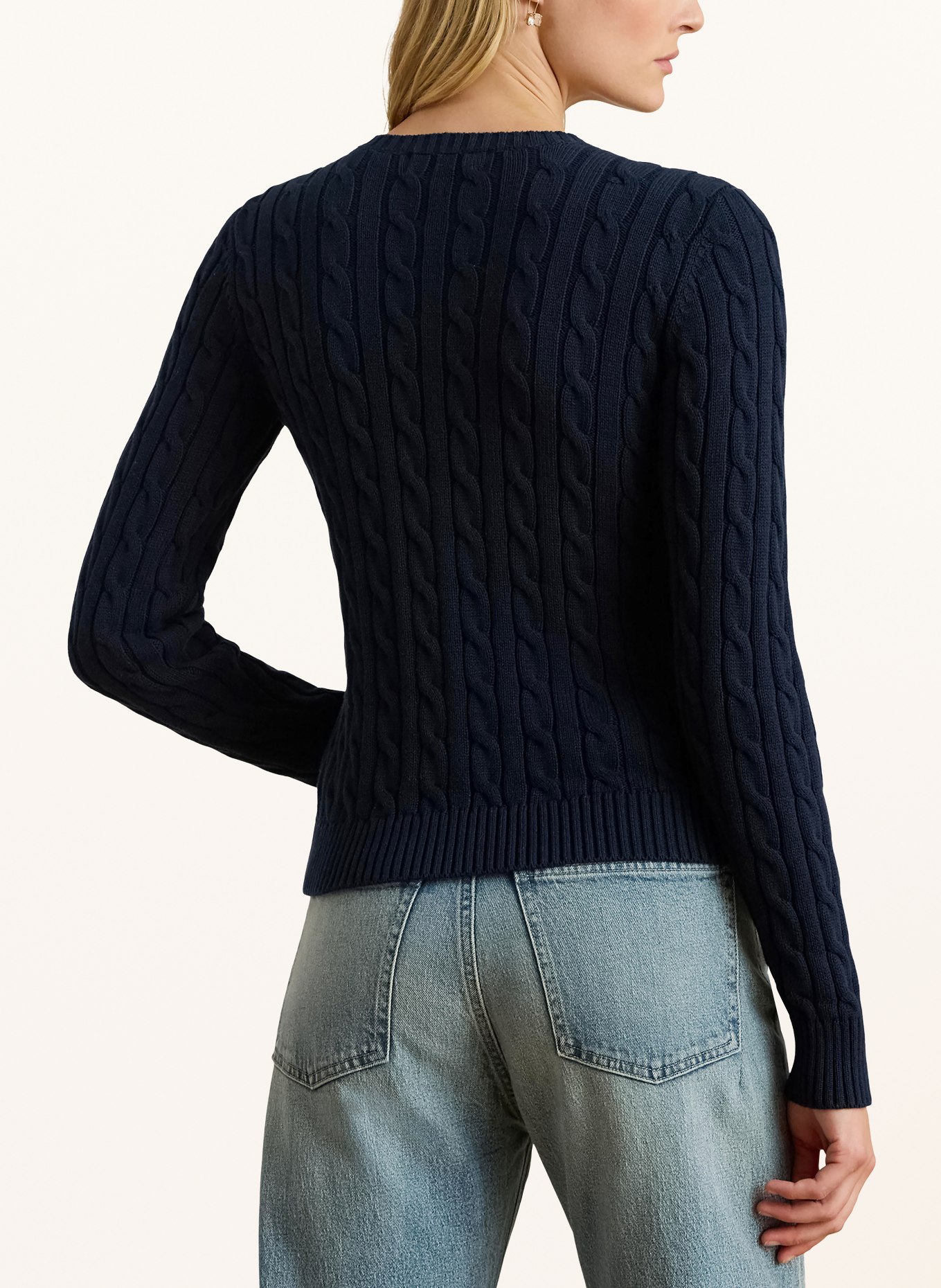 LAUREN RALPH LAUREN breiwerk: DONKERBLAUW